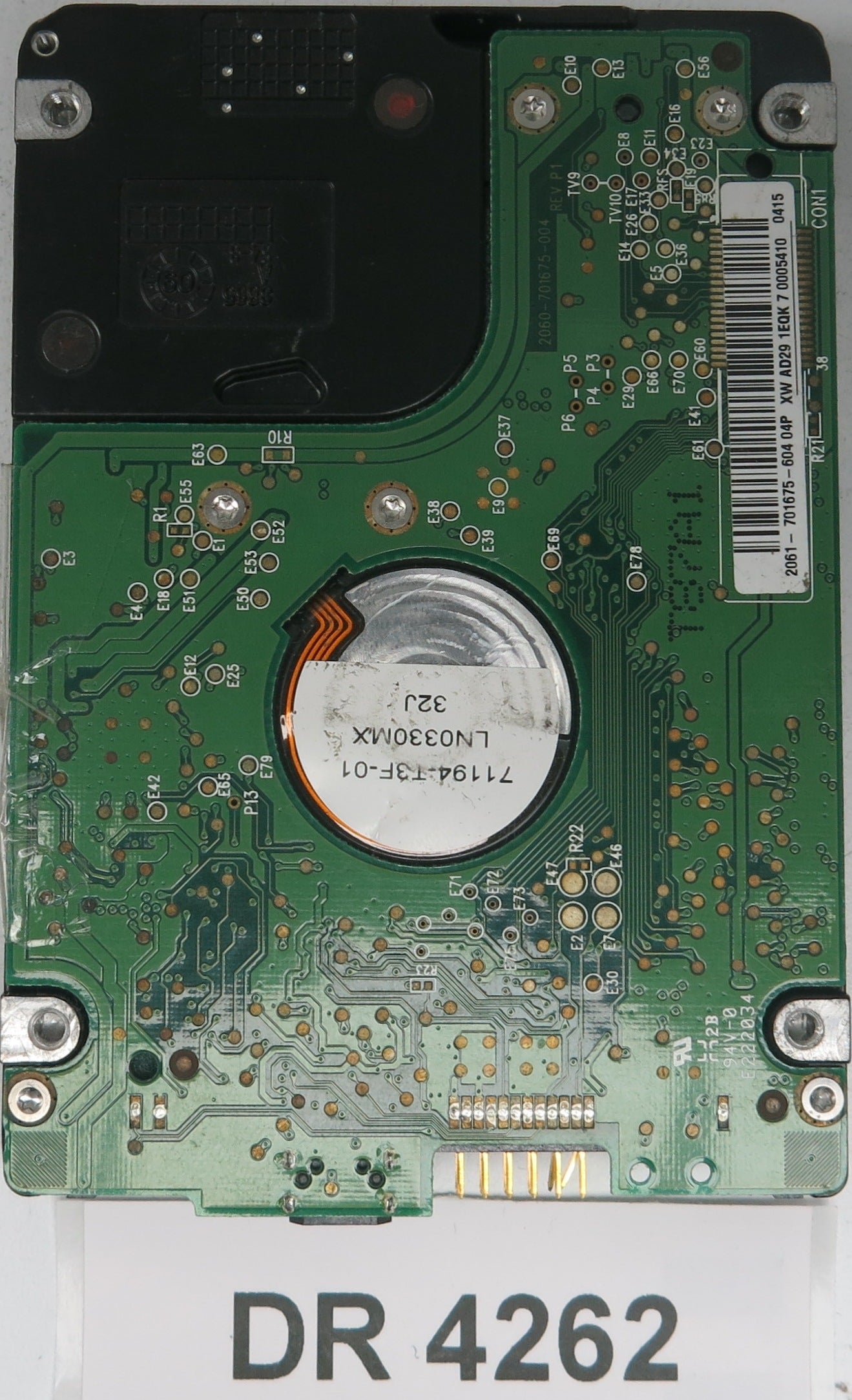 WD5000BMW-11GNWS0,  DCM: HHNTJHB,  Serial: WXP1A3098604,  500GB 3.5,  PCB 2060-701675-004 REV A