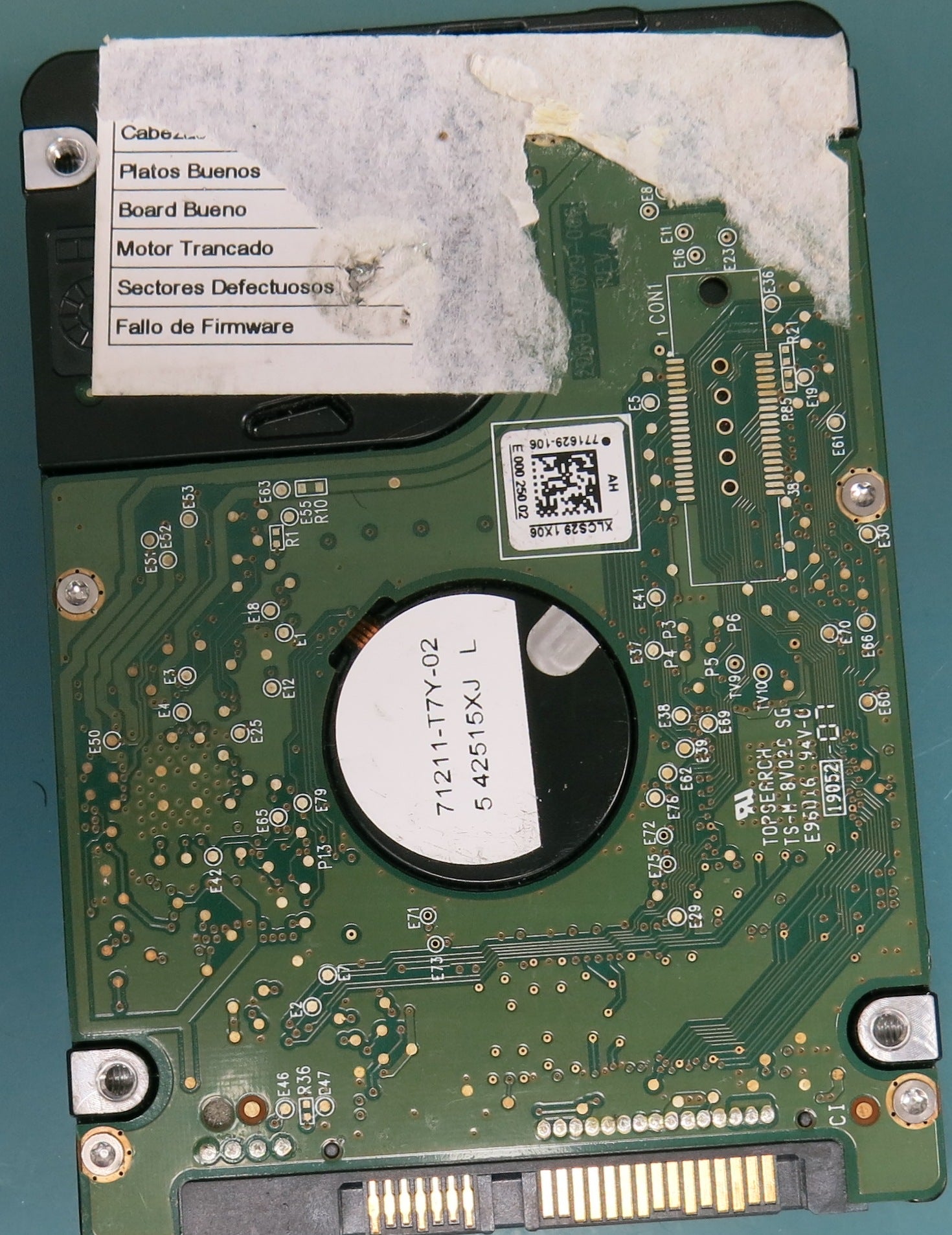 WD5000BPKT75PK4T0, DCM YP06K4R41, 500GB 2.5
