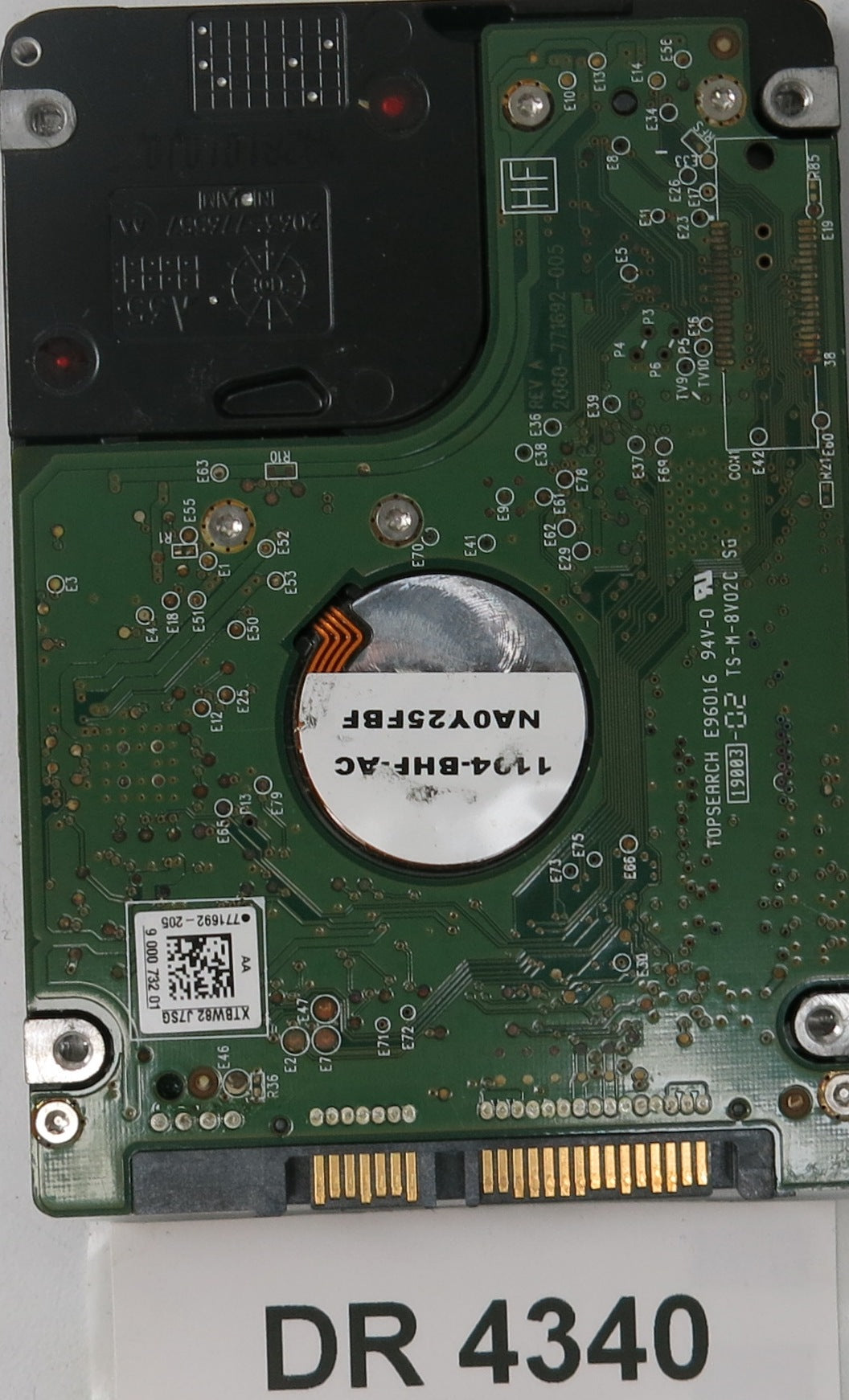 WD5000BPVT-00HXZT1,  DCM: EV0TJBBB,  Serial: WXD1EA0UM636,  500GB 3.5,  PCB 2060-771692-005 REV A
