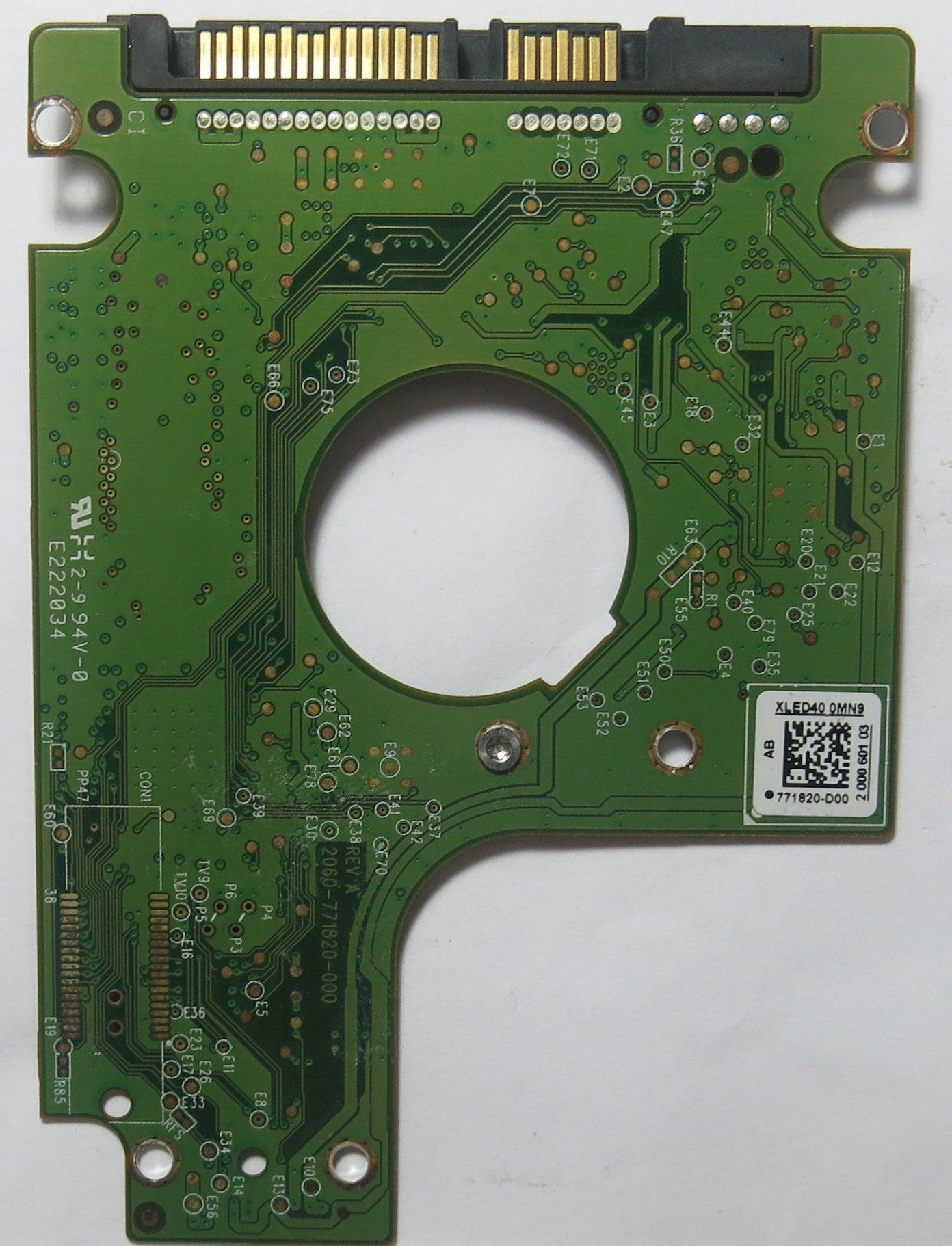 WD5000BPVT-11HXZT3 DCM HHOT2HN 2060-771820-000 REV A PCB