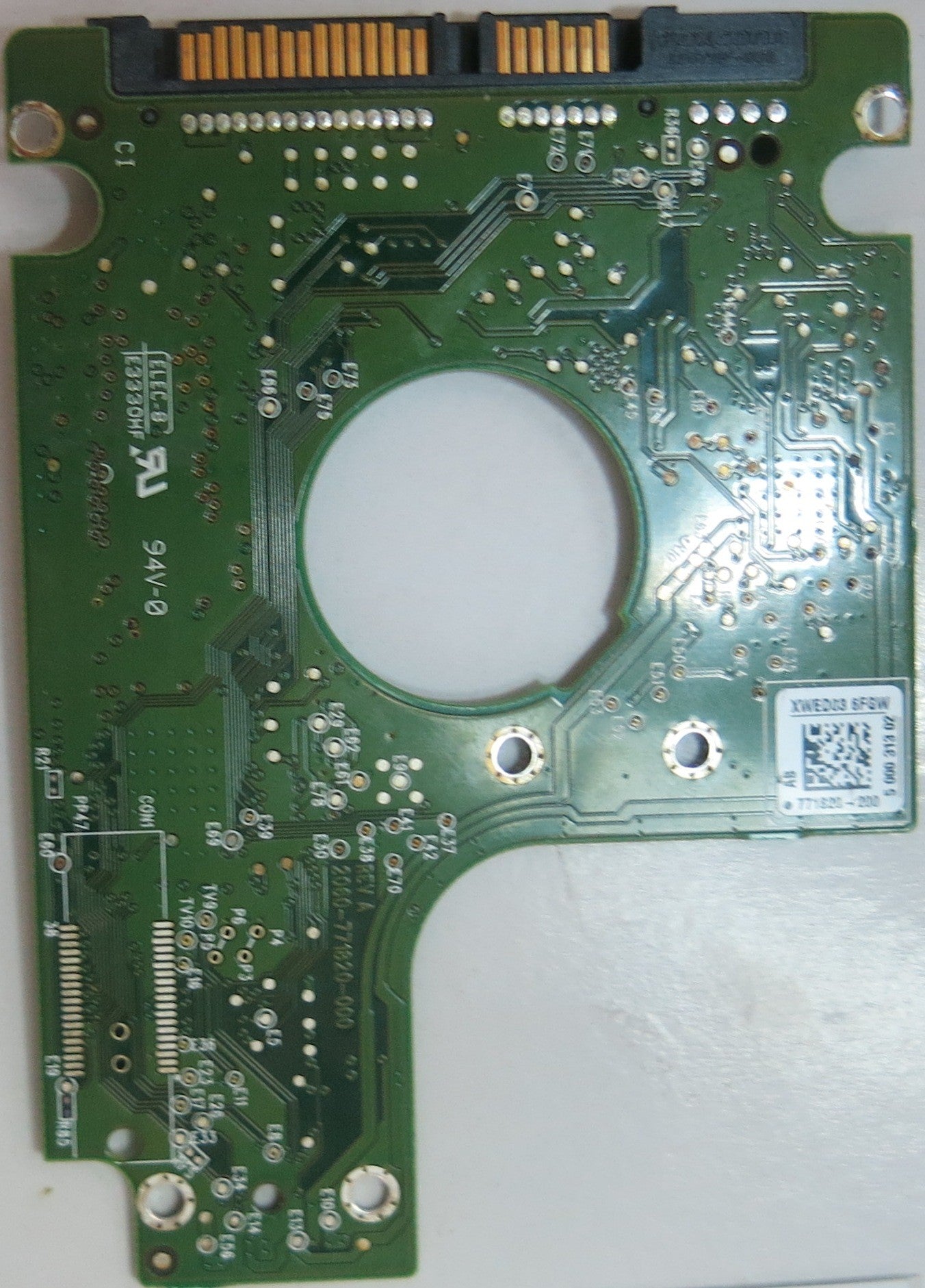 WD5000BPVT-22HXZT3 DCM EV0TJVB, 2060-771820-000 REV A PCB