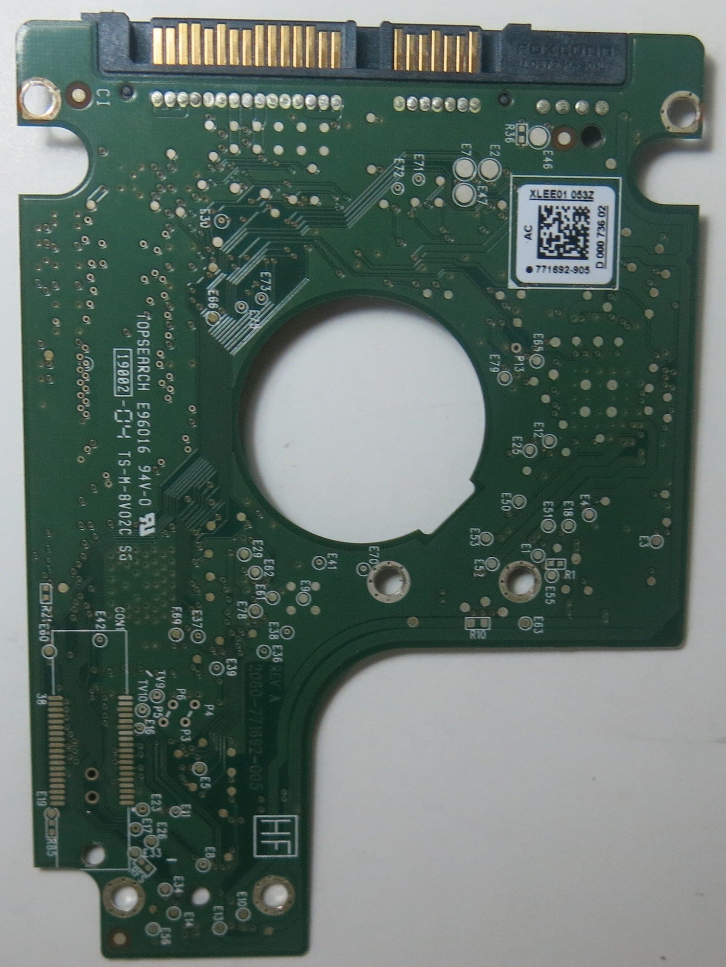 WD5000BUCT-63PUZY0, DCM  EA0TJHB, 2060-771692-005 REV A PCB