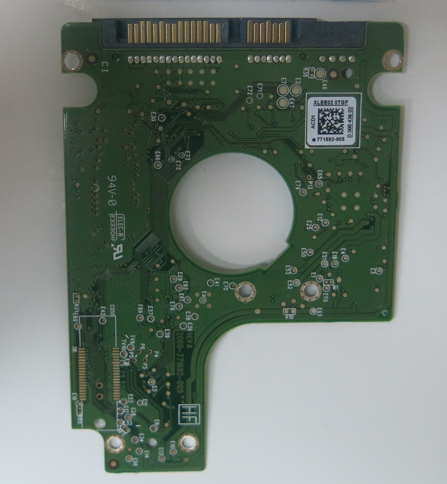 WD5000BUCT-63PUZY0, DCM  EA0TJHB, 2060-771692-005 REV A PCB