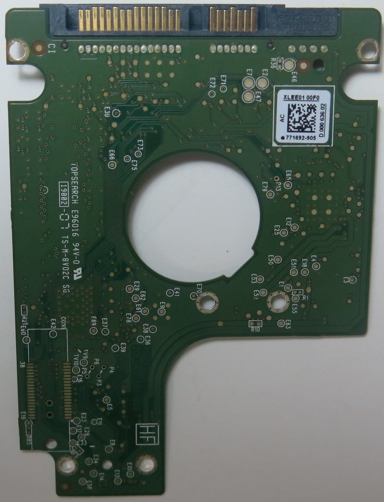 WD5000BUCT-63PUZY0, DCM  EH0TJHB, 2060-771692 005 REV A PCB