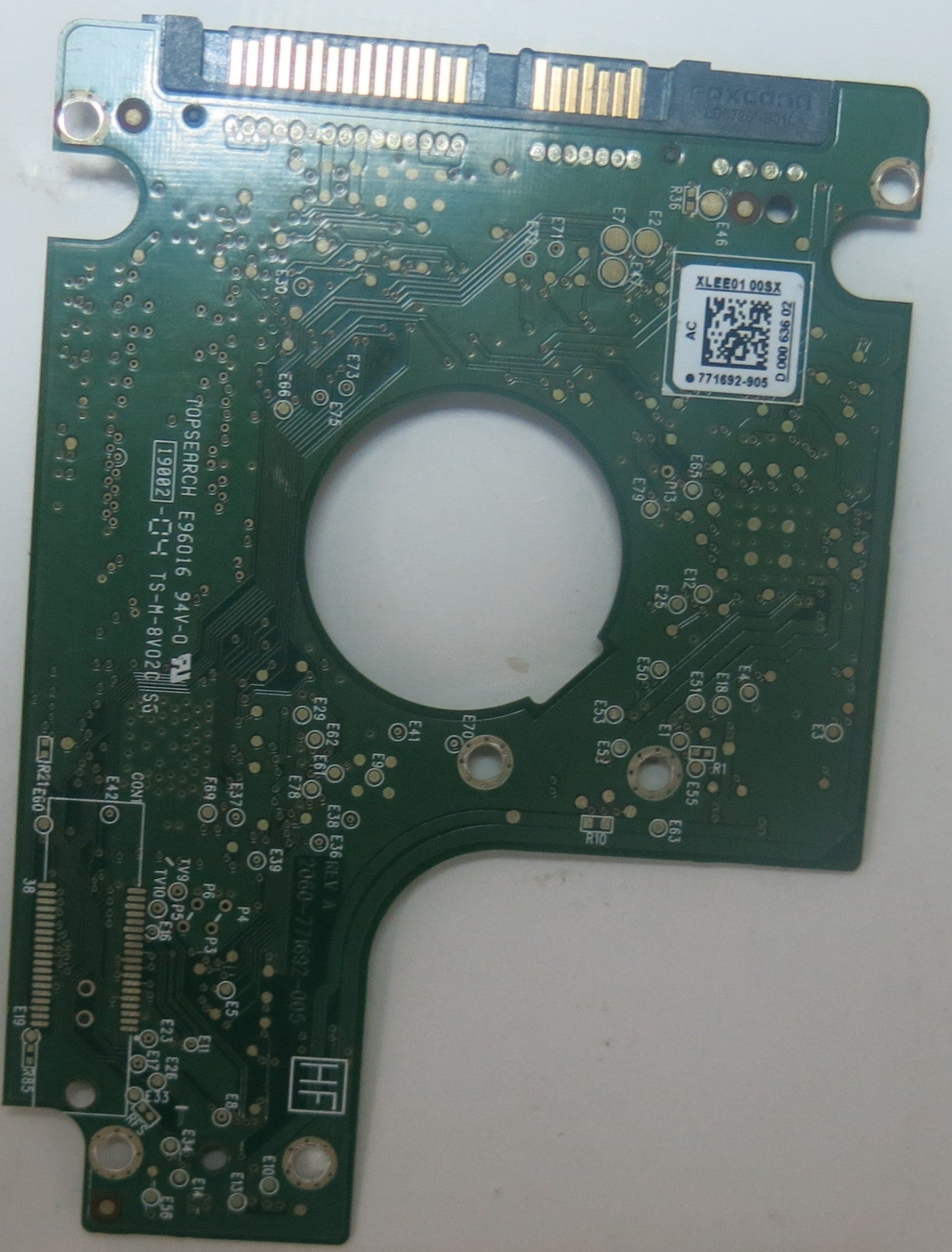 WD5000BUCT-63PUZY0, DCM SA0TJHB, 2060-771692-005 REV A PCB