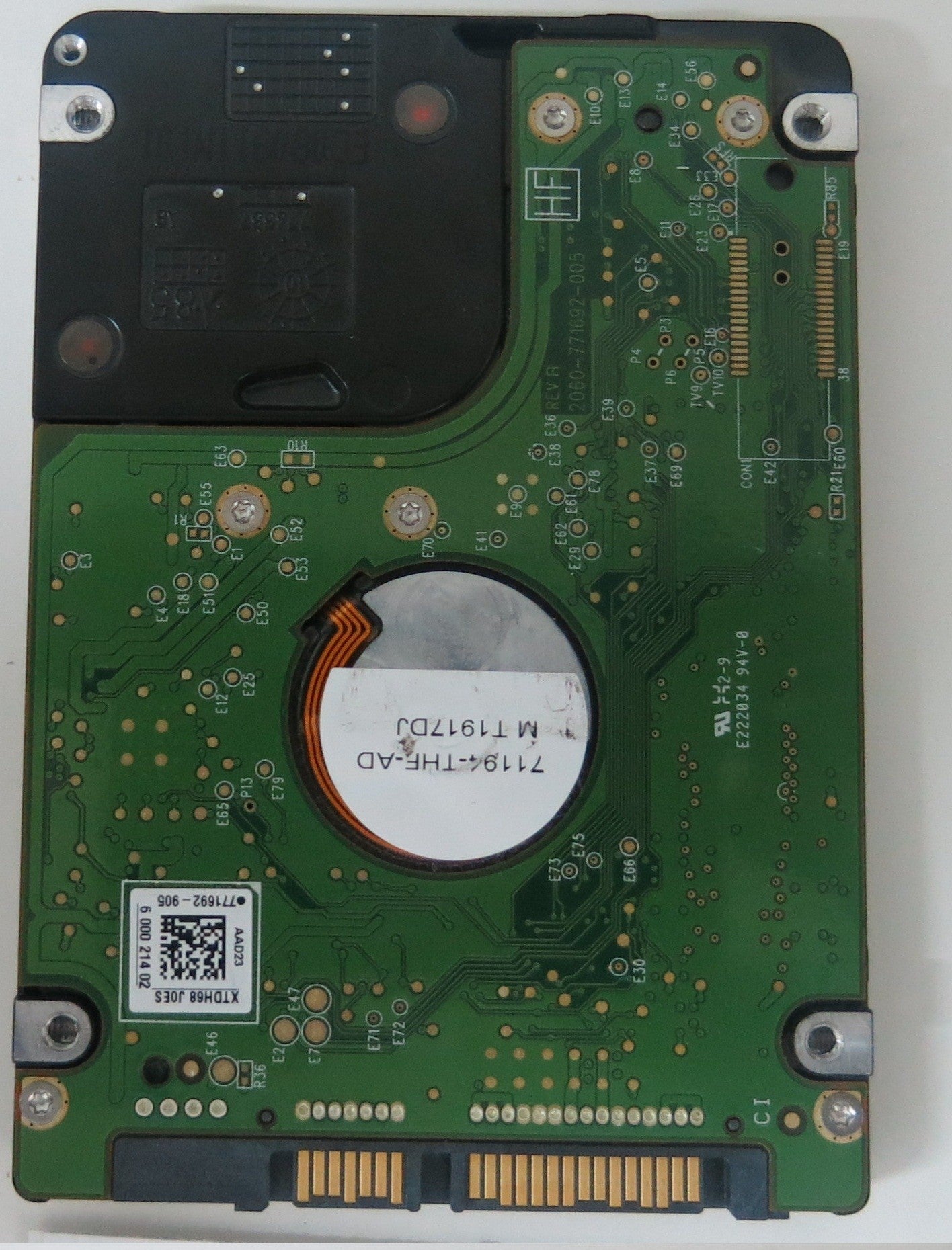WD5000BUCT-63PUZY0, PCB: 2060-771692-005 REV A, SERIAL NUMBER: WXN1A81X6666, FW HACT2ABB, 500GB