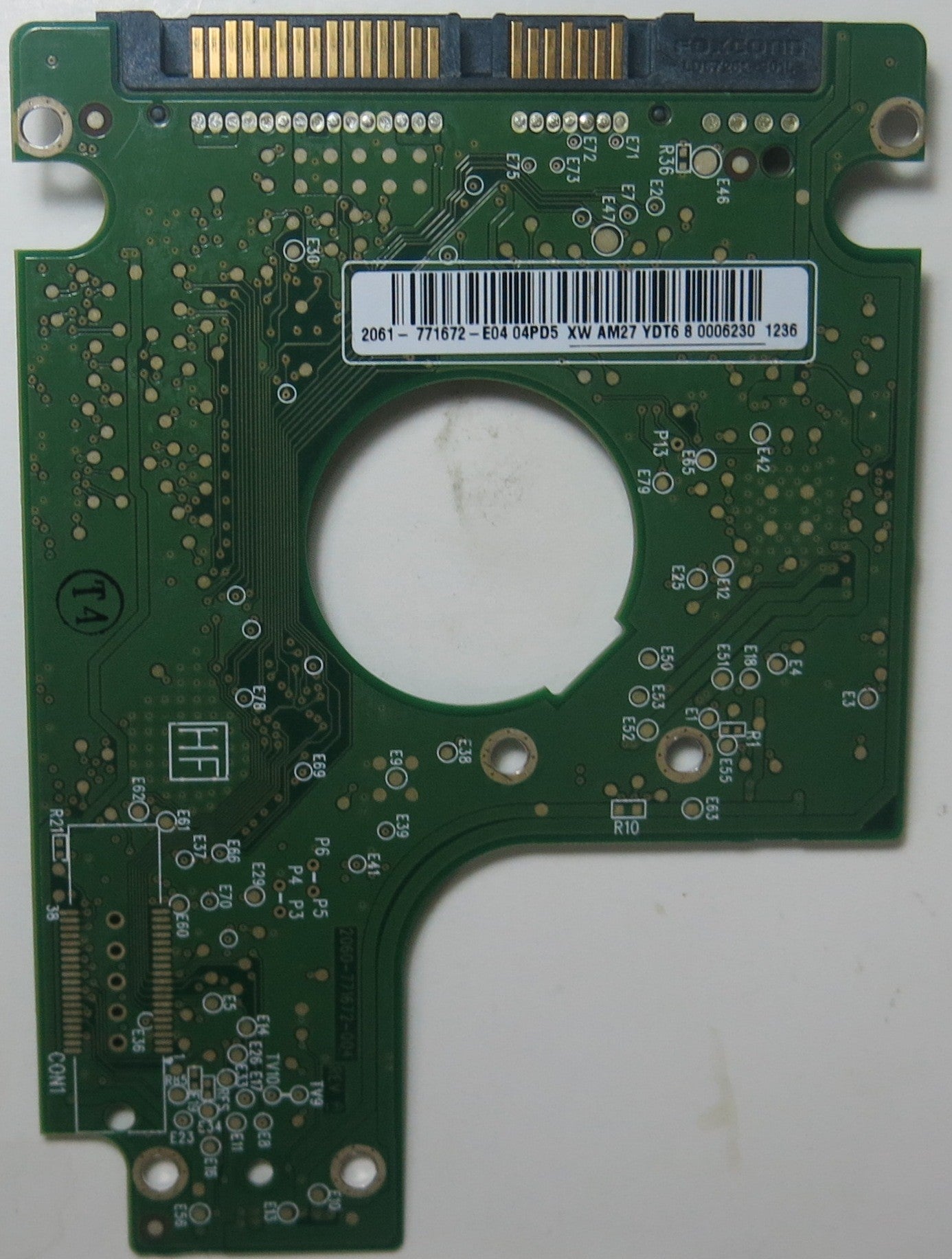 WD5000BUDT-63G8FY0, DCM DAOTJHN, 2060-771672-004 REV A PCB