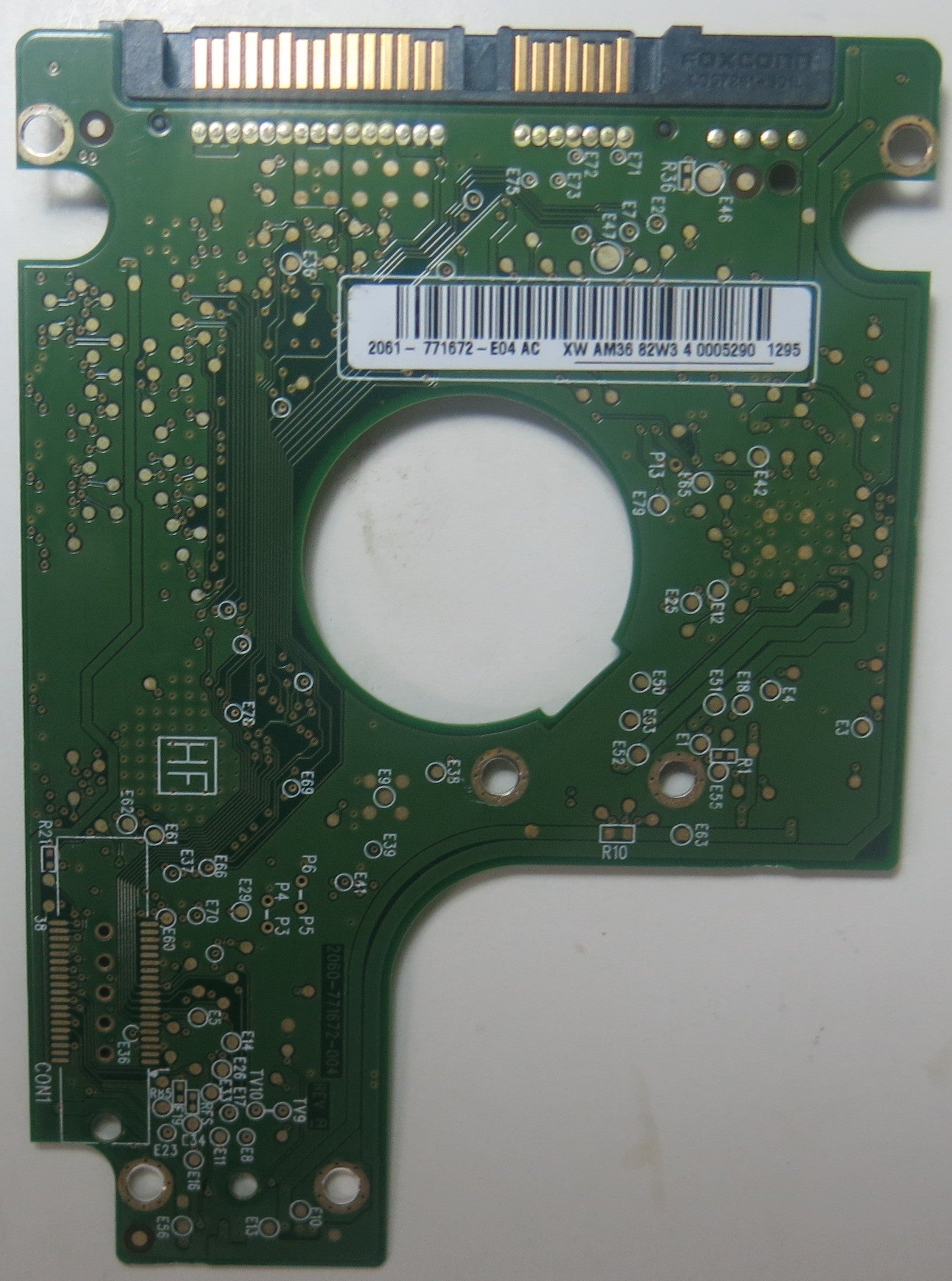 WD5000BUDT-63G8FY0, DCM DAOTJHN, 2060-771672-004 REV A PCB