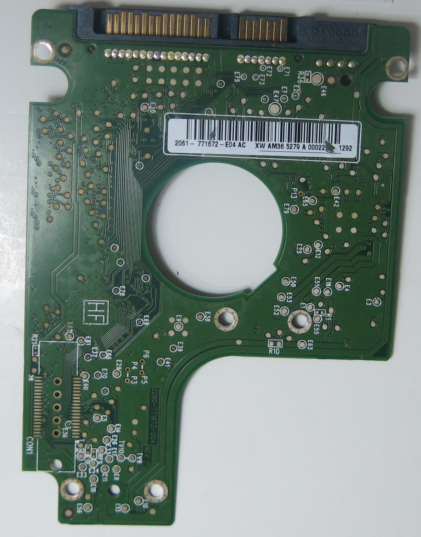 WD5000BUDT-63G8FY0, DCM DBOT2BB, 2060-771672-004 REV A PCB