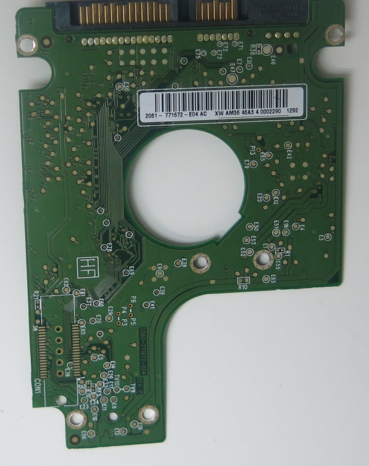 WD5000BUDT-63G8FY0, DCM DBOT2BB, 2060-771672-004 REV A PCB