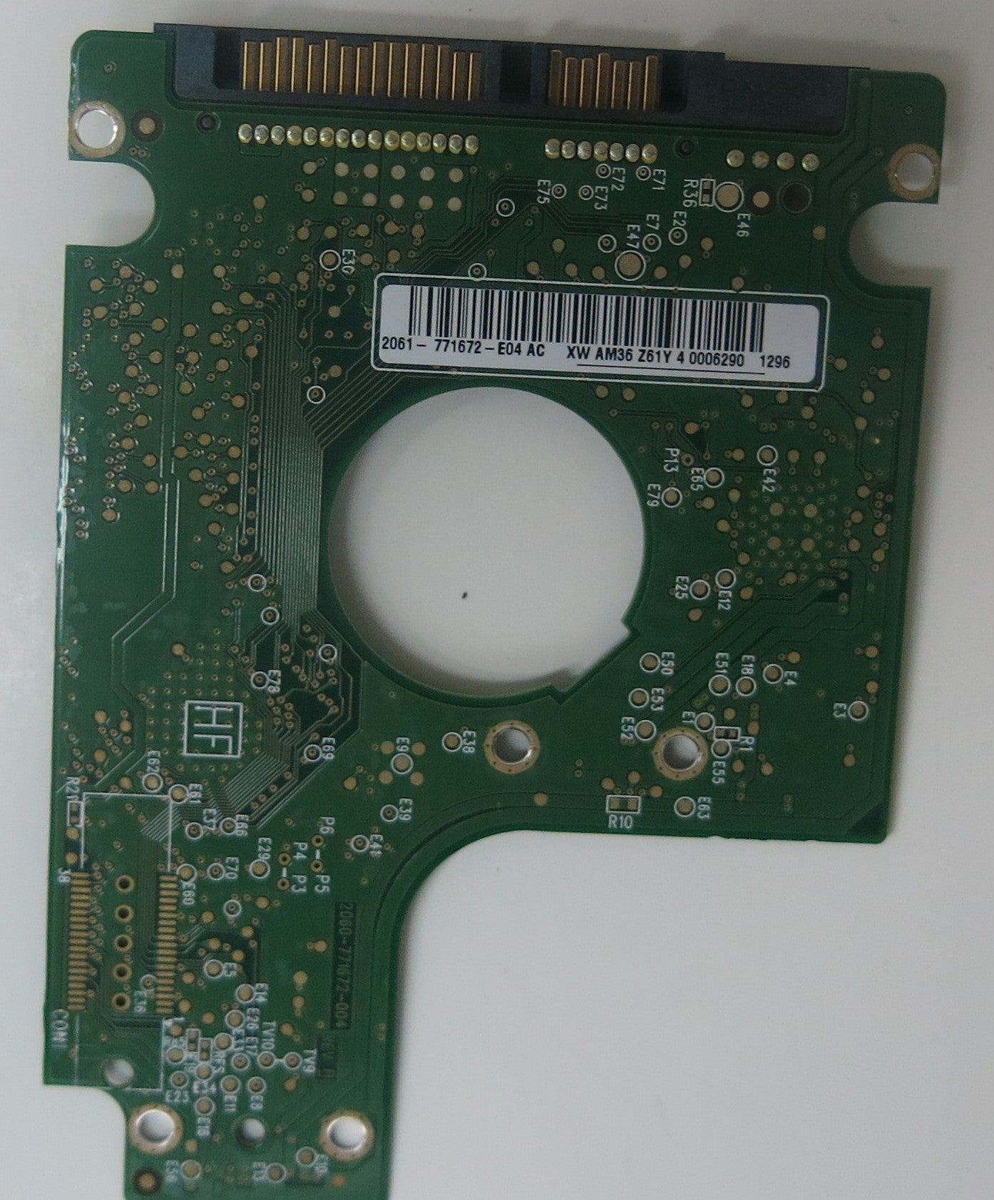 WD5000BUDT-63G8FY0,  DCM  DBOT2HN, 2060-771672-004 REV A PCB