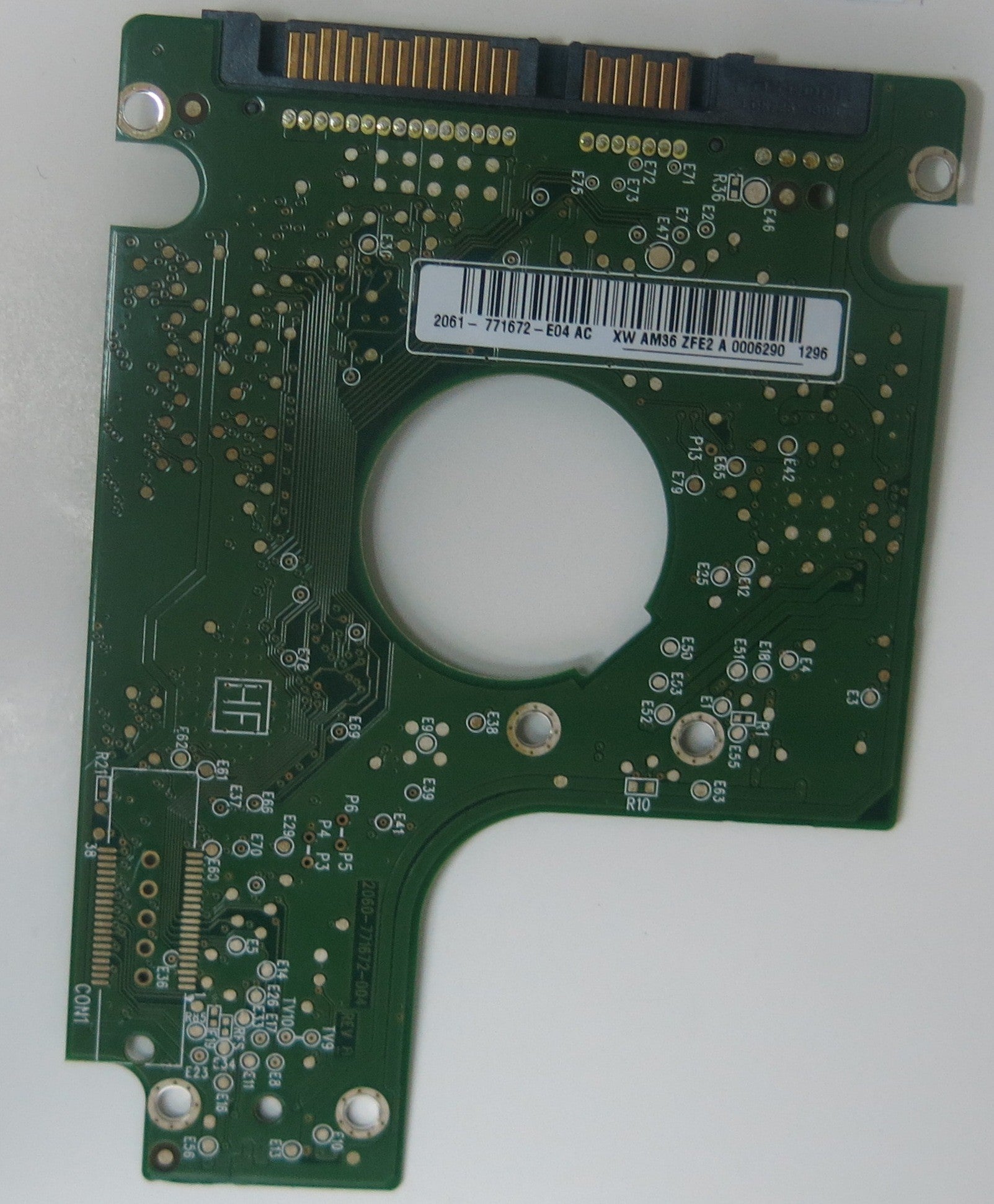 WD5000BUDT-63G8FY0, DCM DBOTJBB, 2060-771672-004 REV A PCB