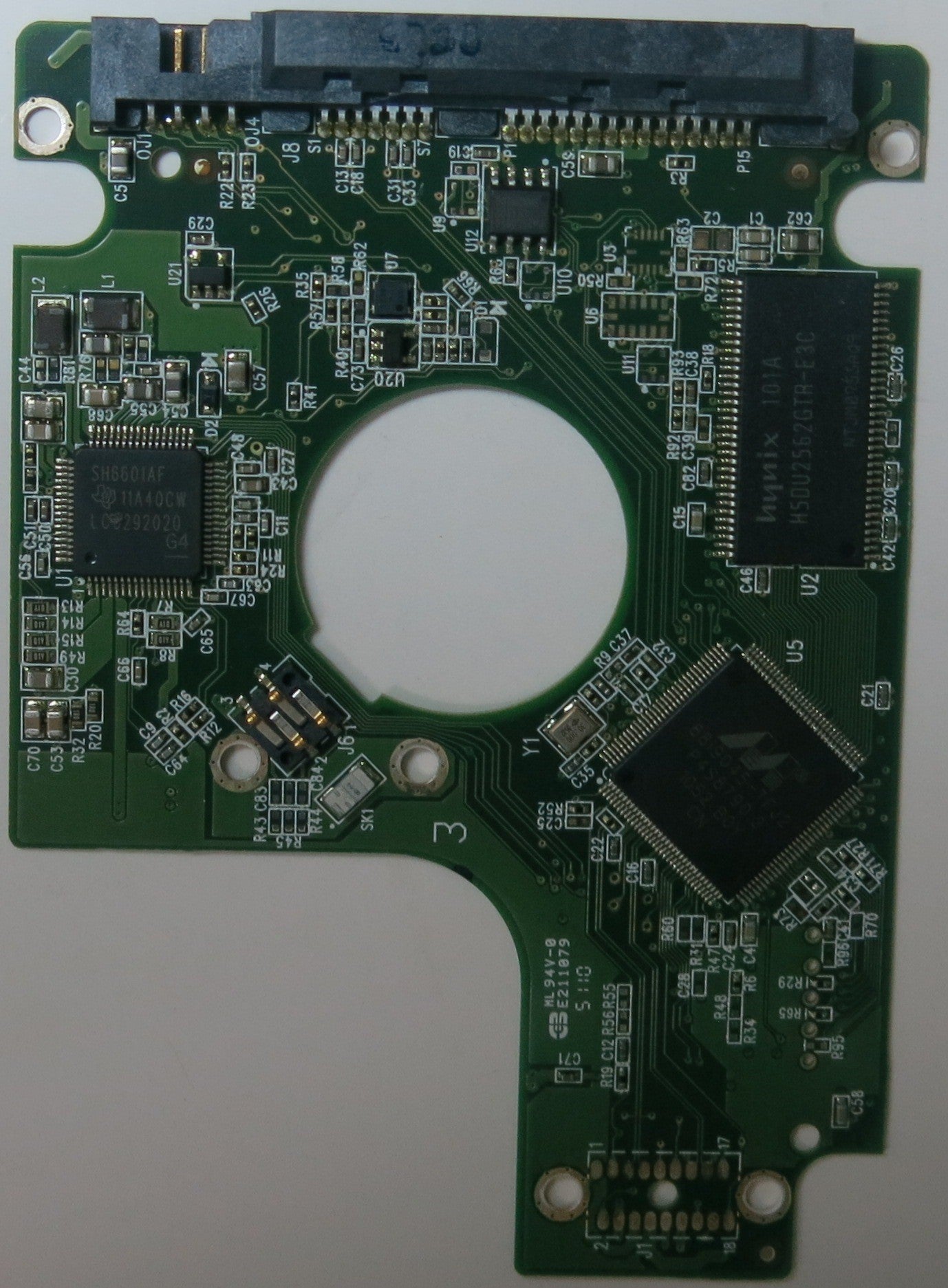WD5000BUDT-63G8FY0, DCM  DHOT2AN, 2060-771672-004 REV A PCB