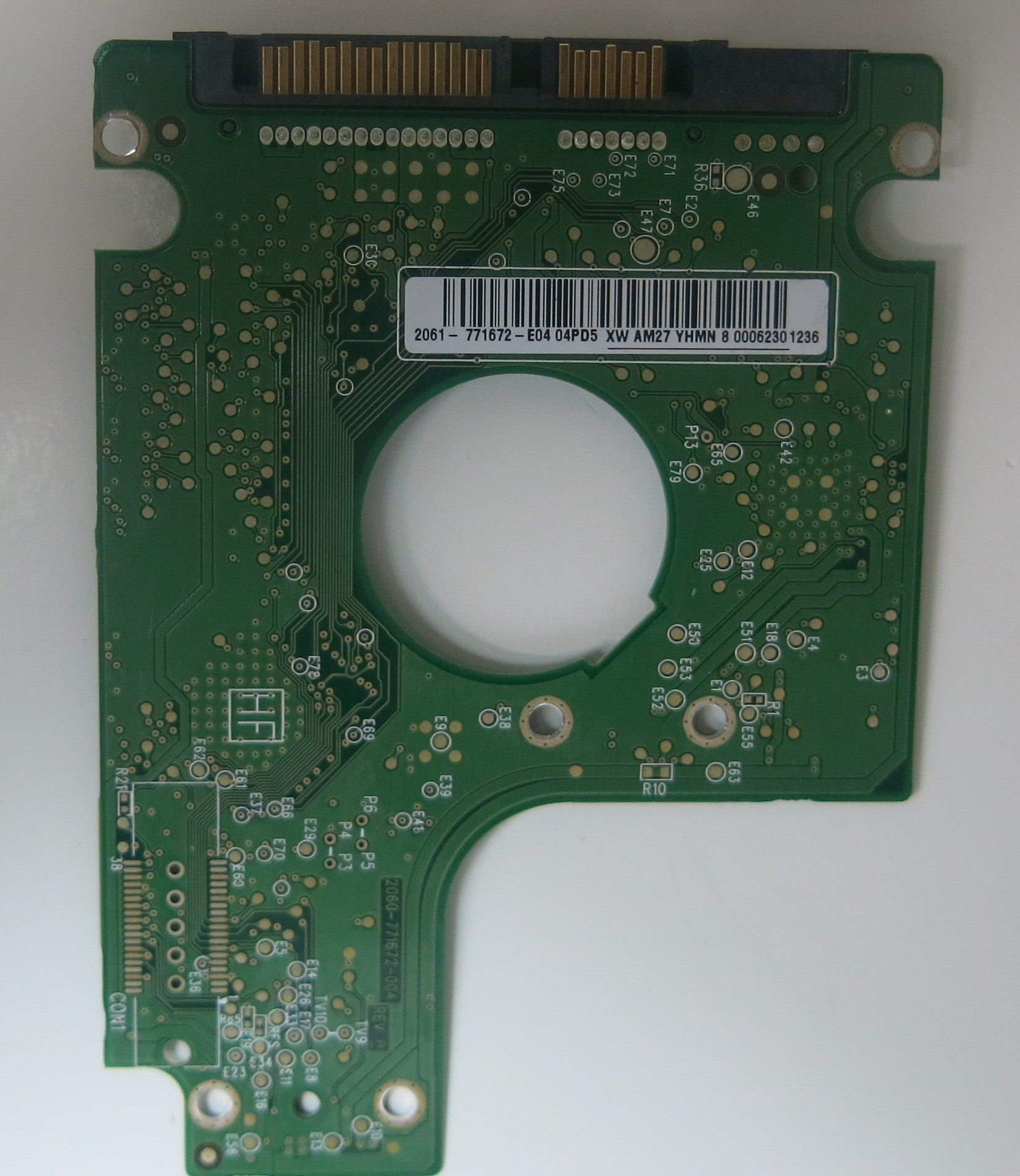 WD5000BUDT-63G8FY0, DCM  DHOTJBN, 2060-771672-004 REV A PCB