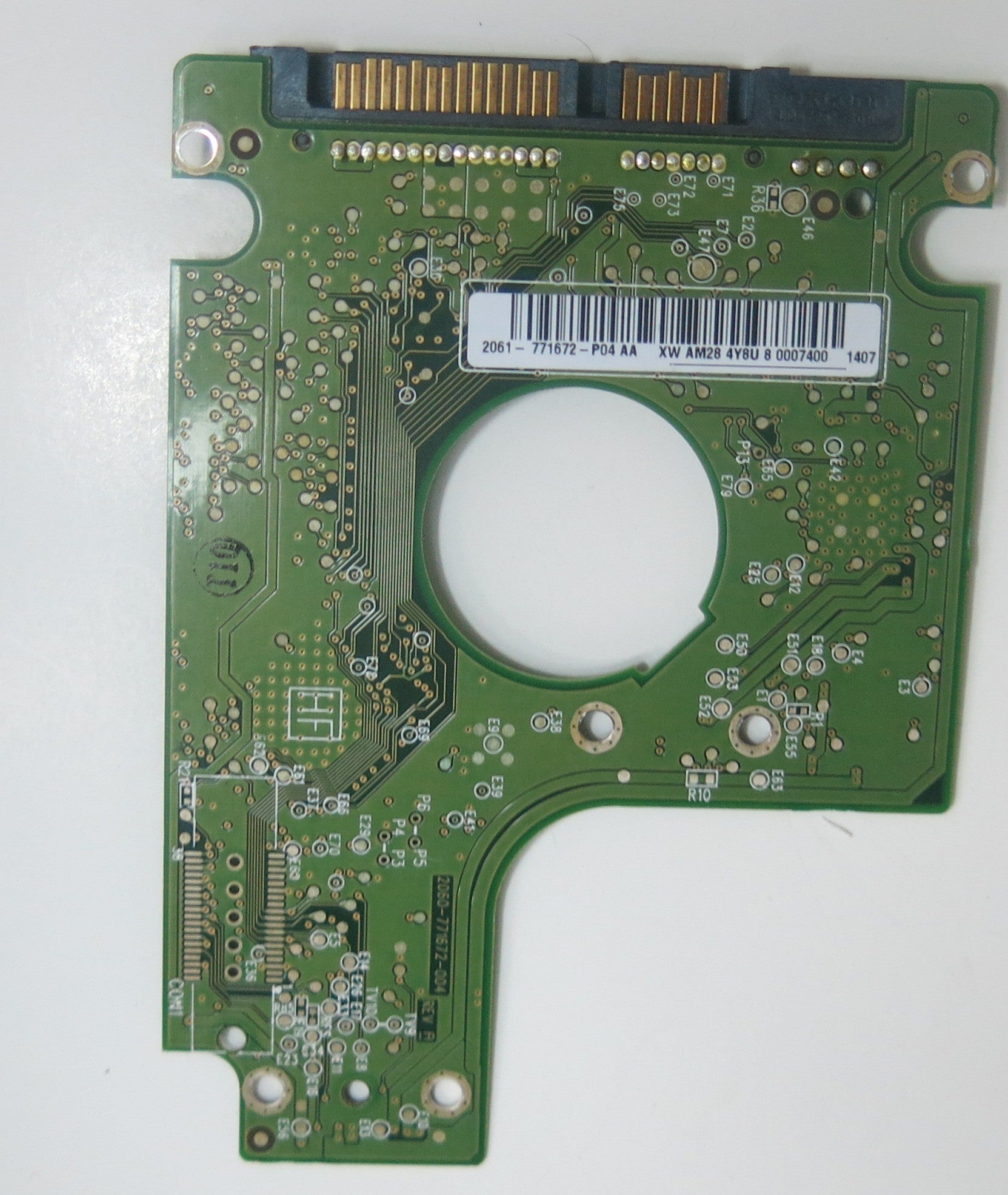 WD5000BUDT-63G8FY0 , DCM  HA0TJBN, 2060-771672-004 REV A PCB
