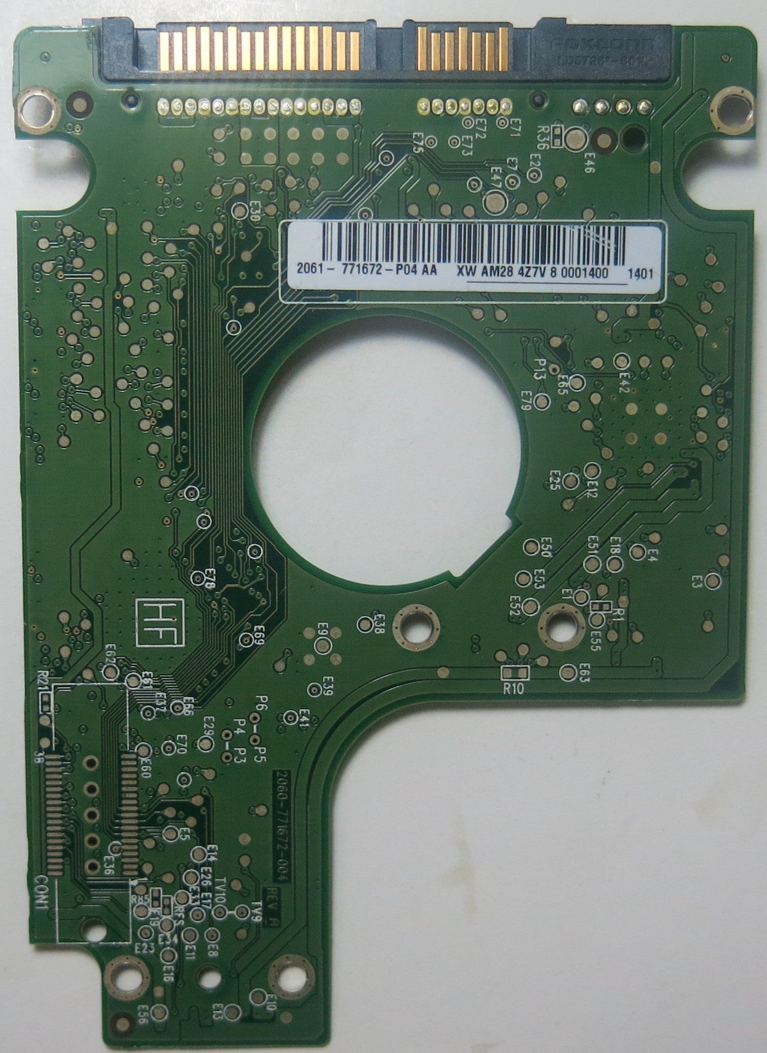 WD5000BUDT-63G8FY0, DCM HAOTJBN, 2060-771672-004 REV A PCB