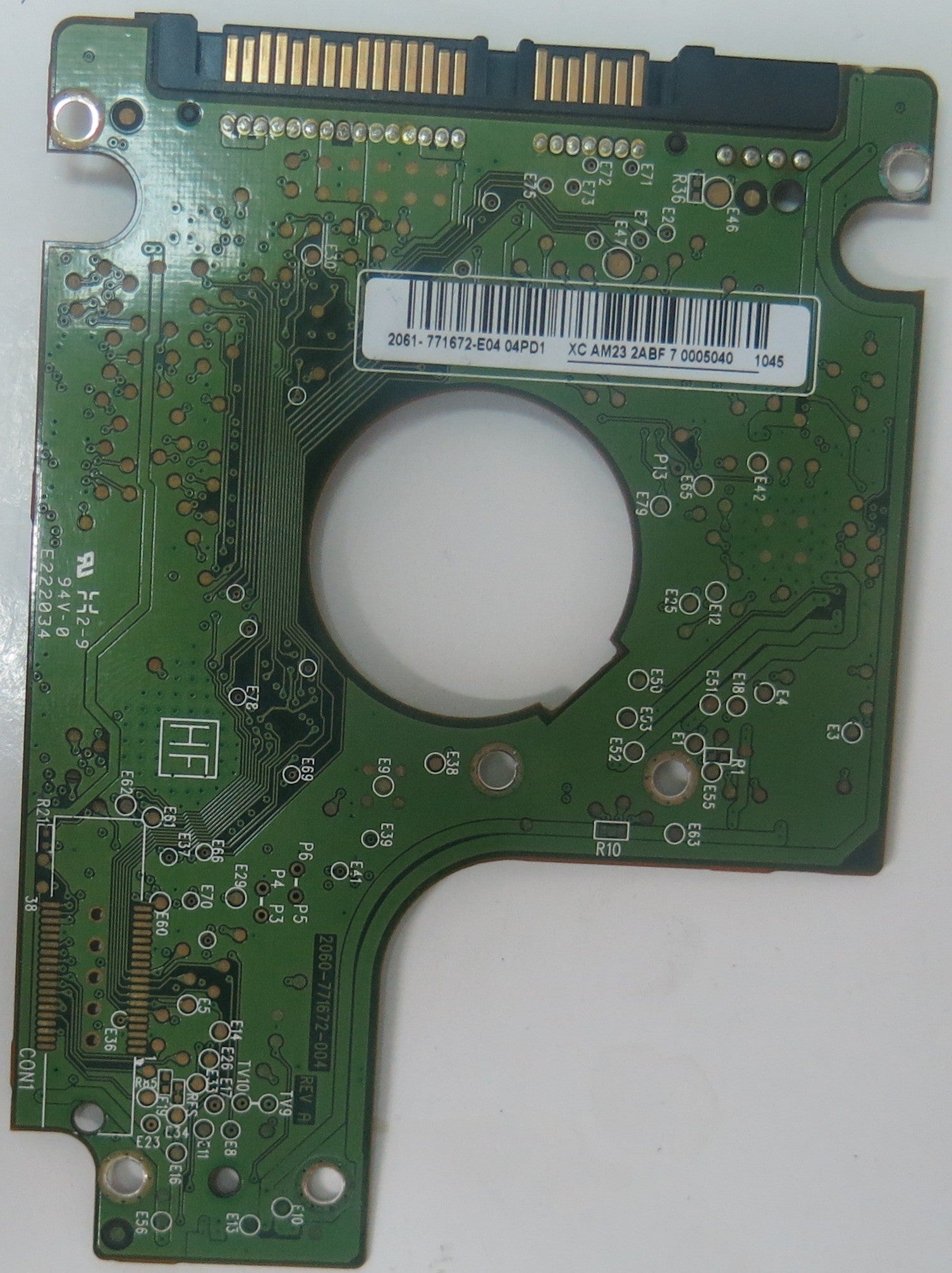 WD5000BUDT-63G8FY0, DCM HBNTJBNB, 2060-771672-004 REV A PCB