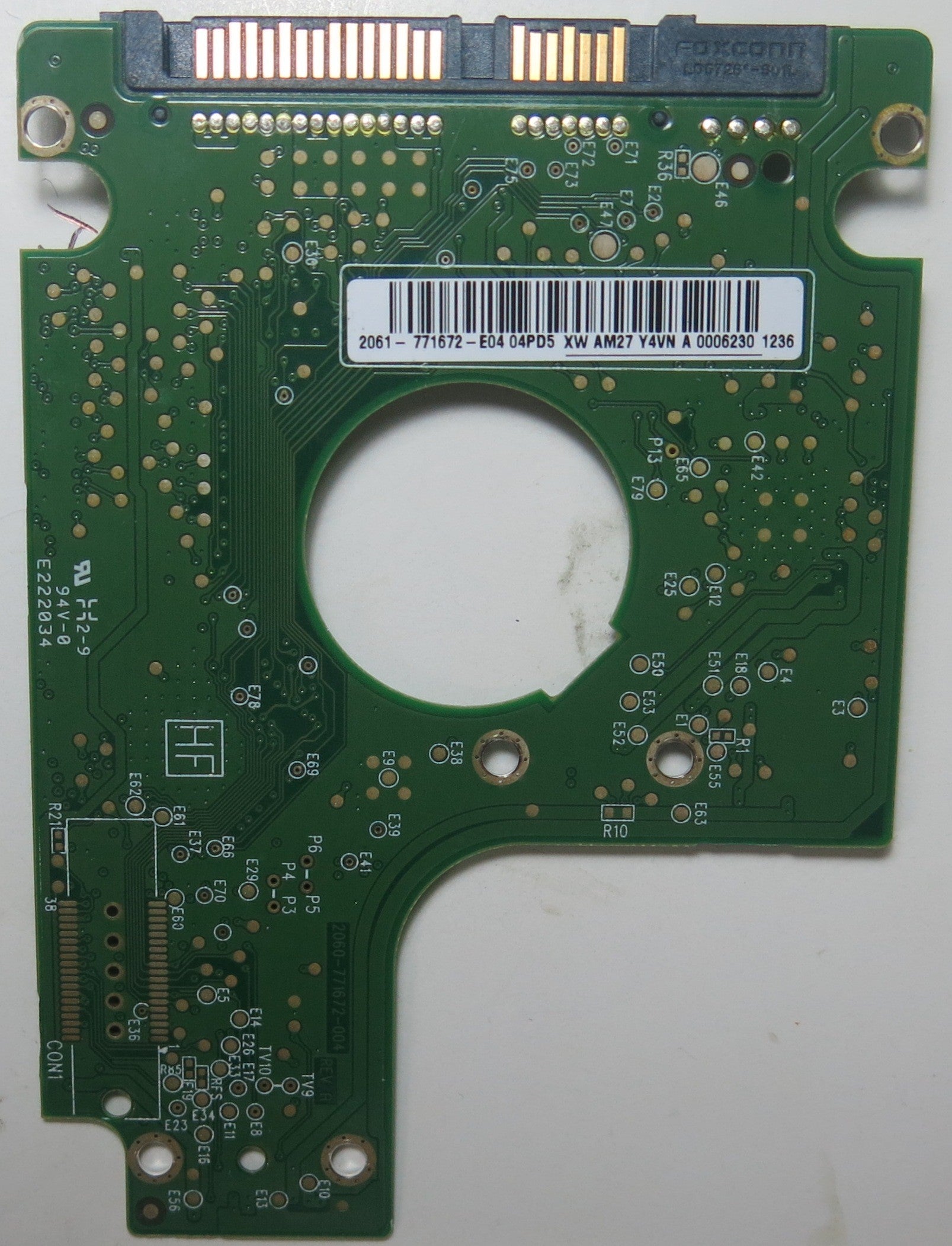 WD5000BUDT-63G8FY0, DCM  HBOTJHB, 2060-771672-004 REV A PCB