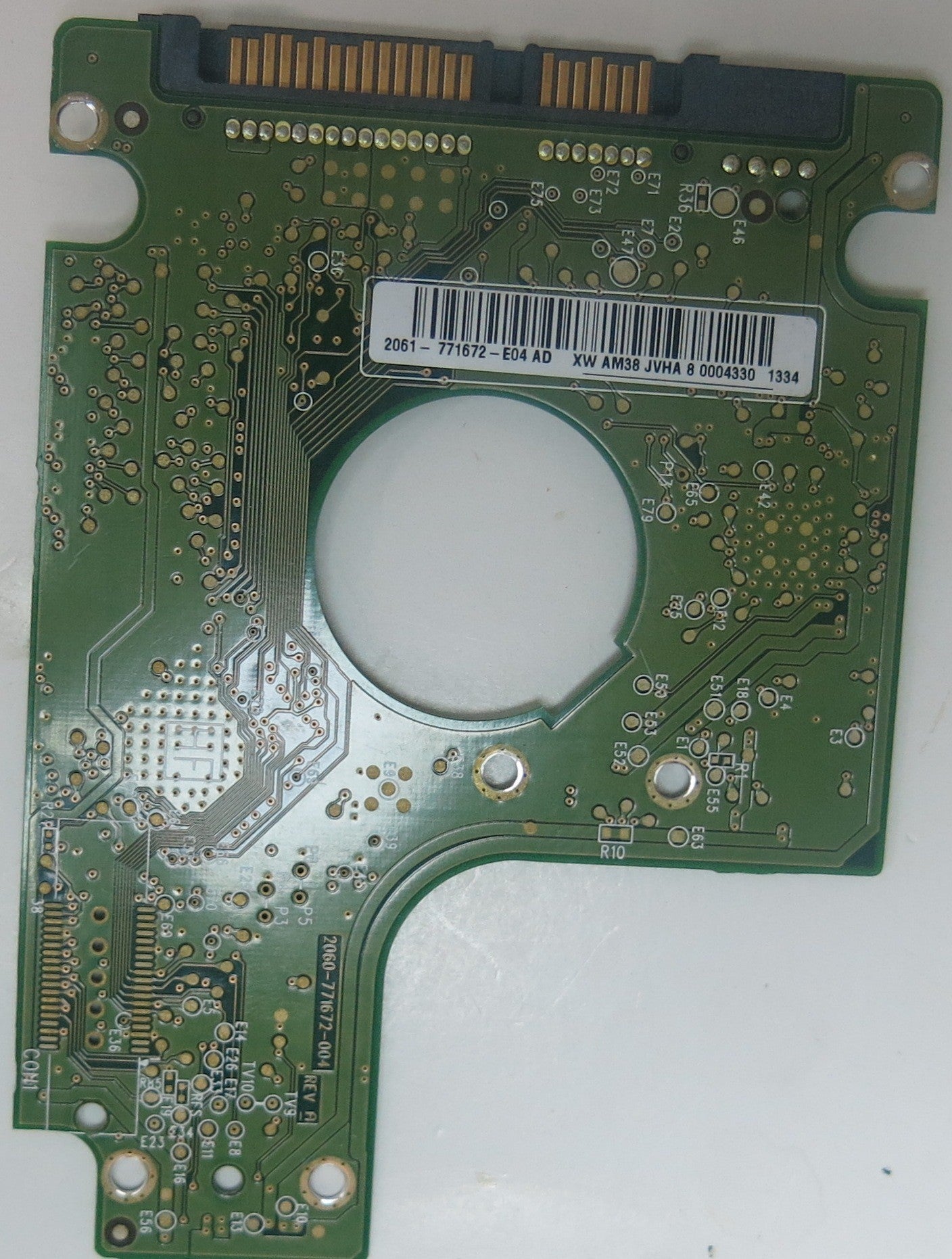 WD5000BUDT-63G8FY0, DCM  HBOTJHB, 2060-771672-004 REV A PCB