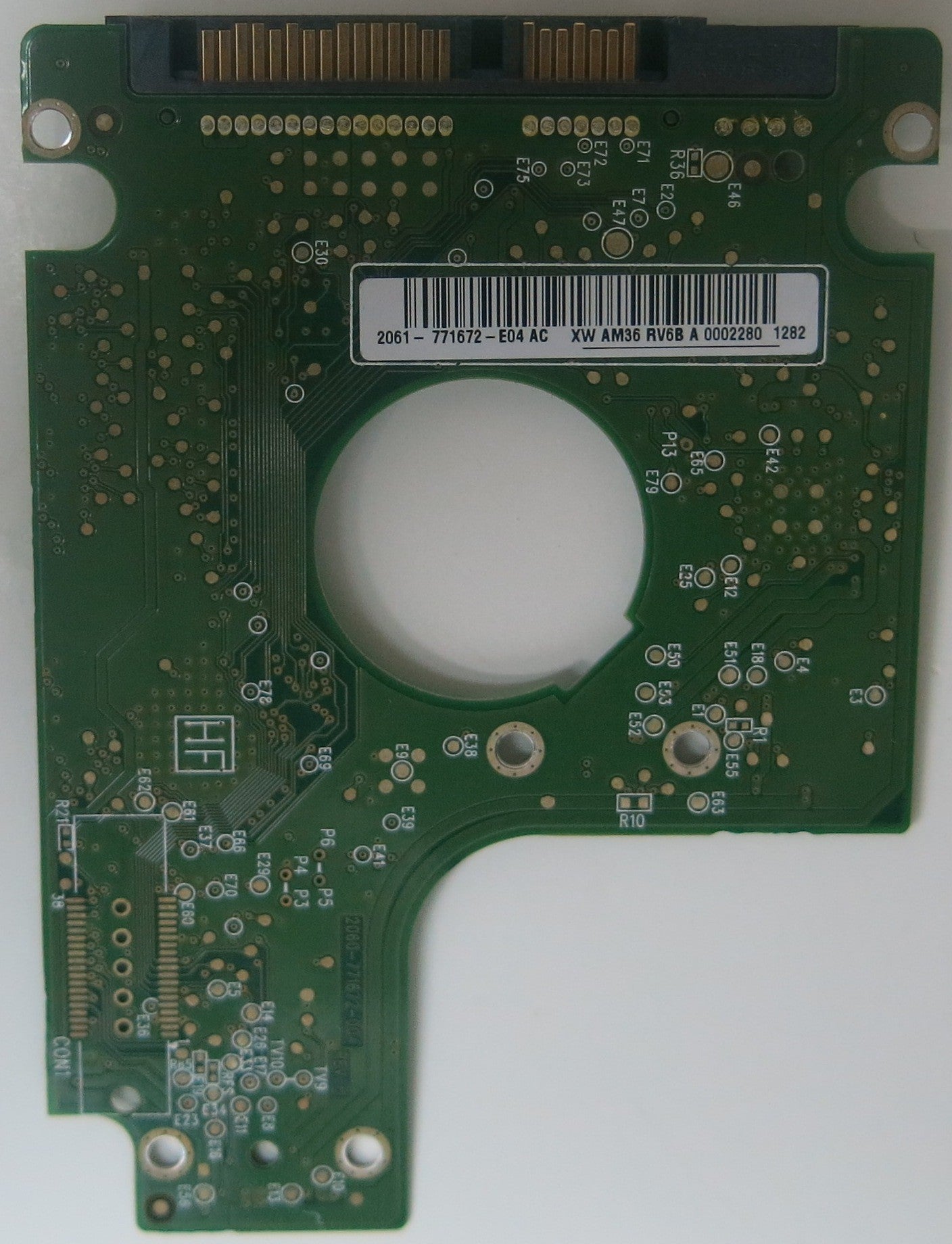 WD5000BUDT-63G8FY0, DCM HV0TJVB, 2060-771672-004 REV A PCB