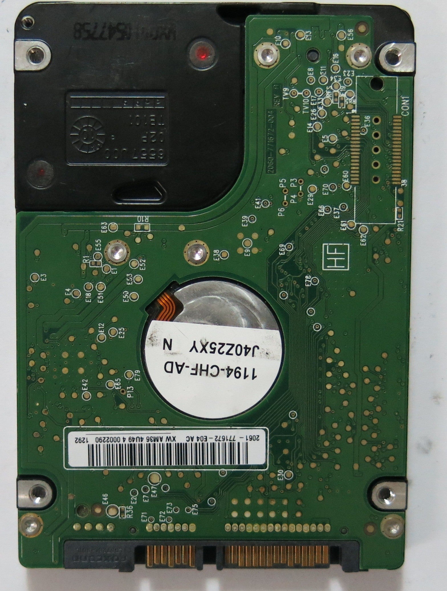 WD5000BUDT-63G8FY0 PN FW DB0T2BB 500GB