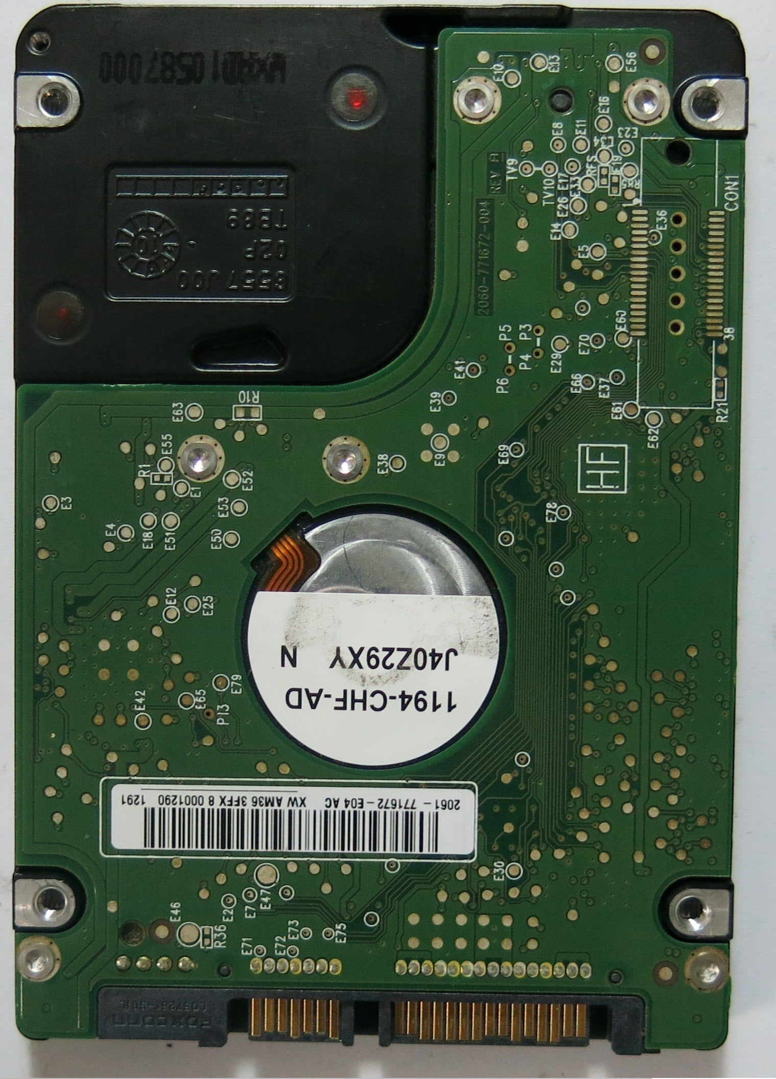 WD5000BUDT-63G8FY0 PN FW DB0T2BB 500GB