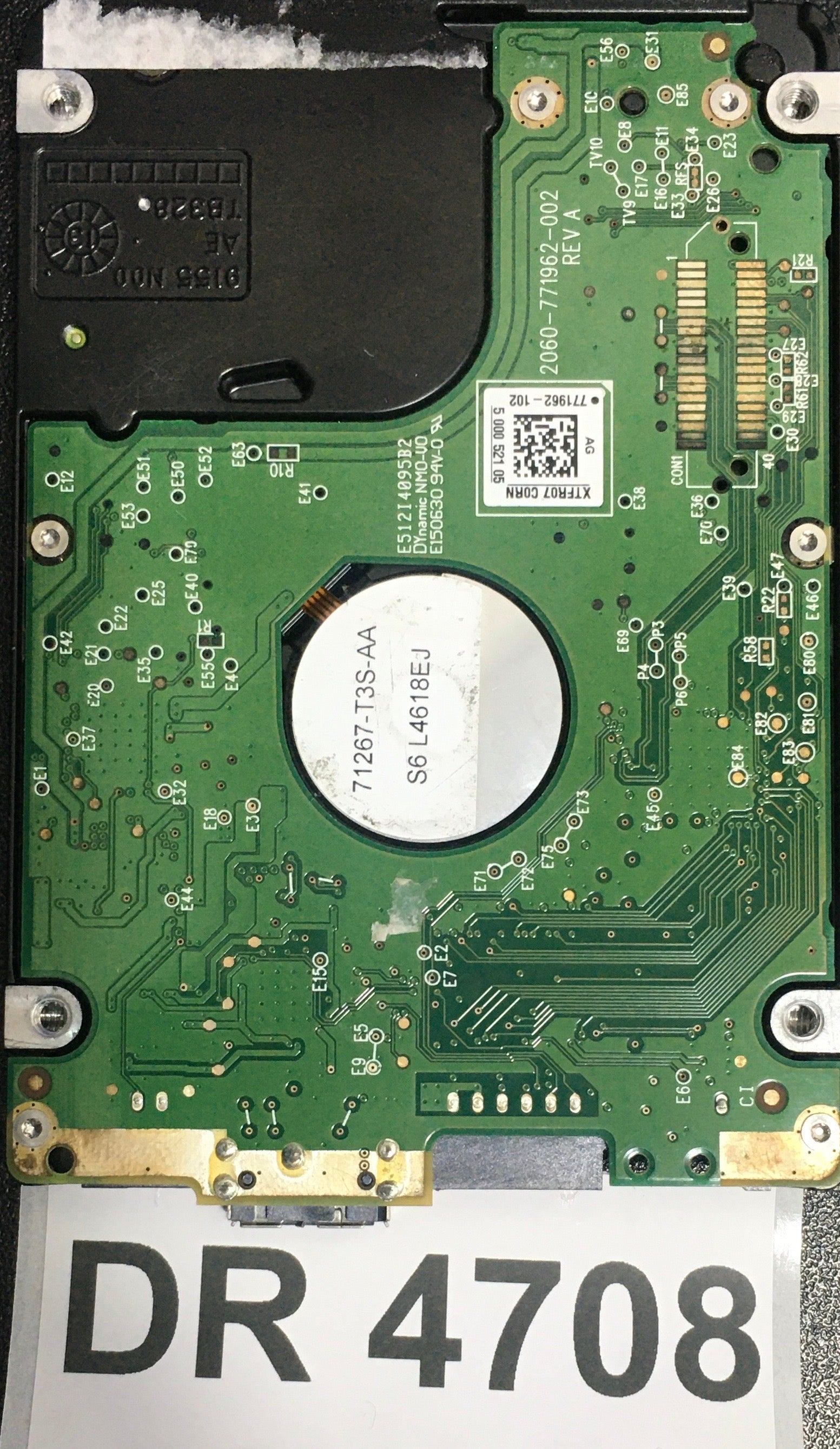 WD5000LMVW-11VEDS3,  Serial: WXA1AA4DR5K6,  500GB 2.5,  PCB: 2060-771962-002- REV A,