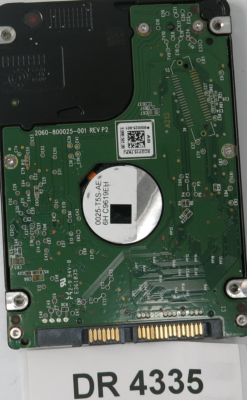 WD5000LPCX-00VHAT0,  Serial: WX61A69NUDYA,  500GB 3.5,  PCB 2060-800025-001 REV P2