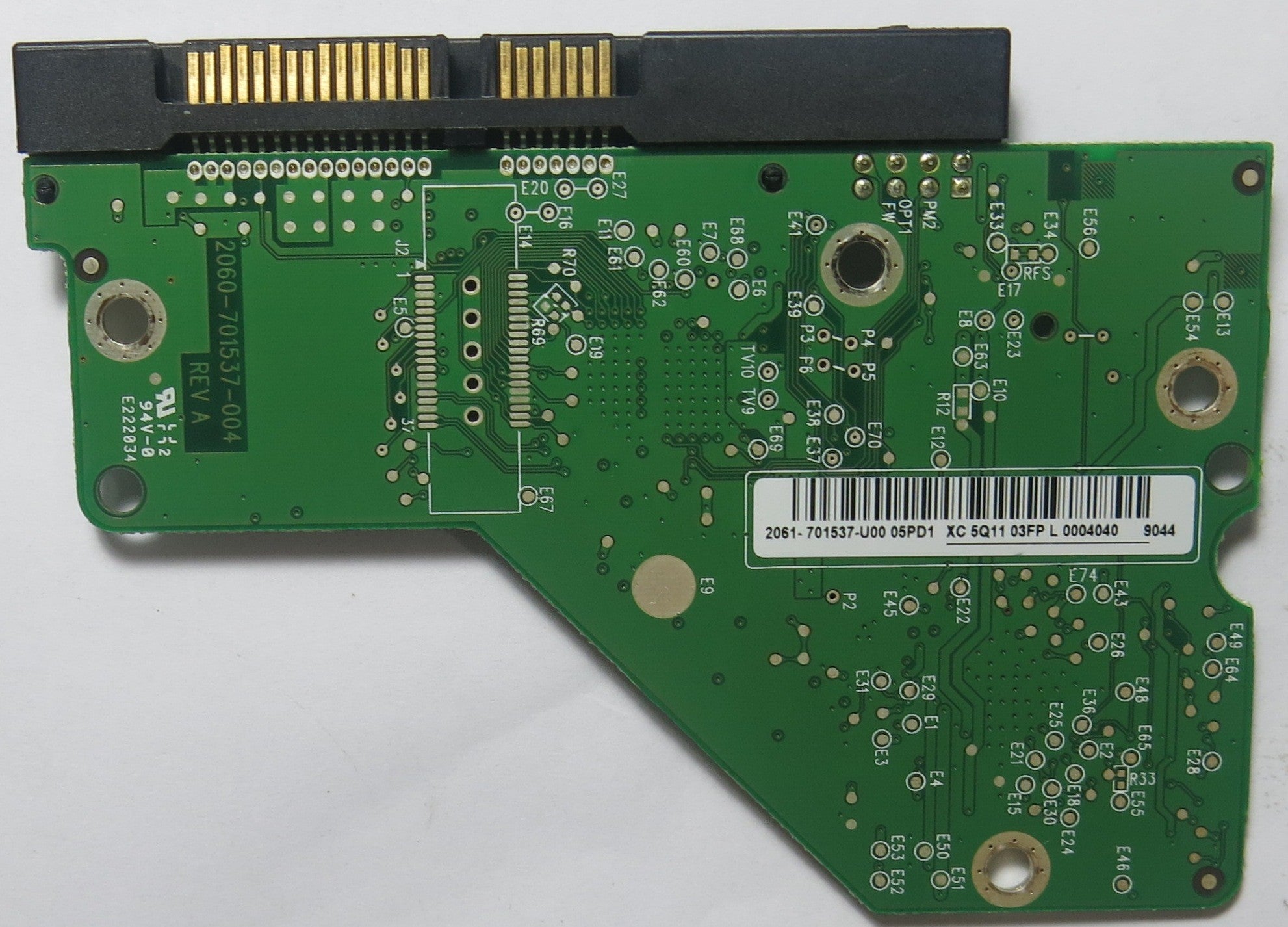 WD5002ABYS-01B1B0 DCM HBNNHT2CB 2060-701537-004 REV A PCB