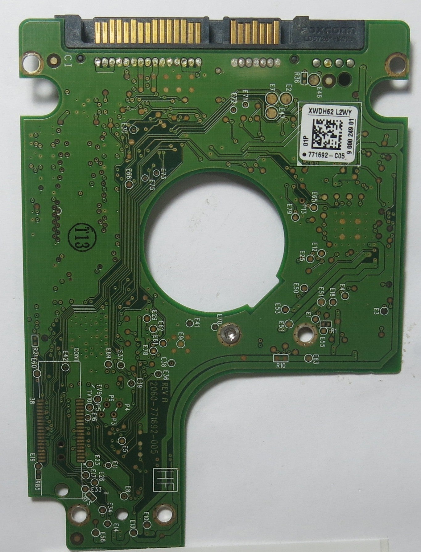 WD6400BPVT-55HXZT2 DCM HBOTJHB 2060-771692-005 REV A PCB