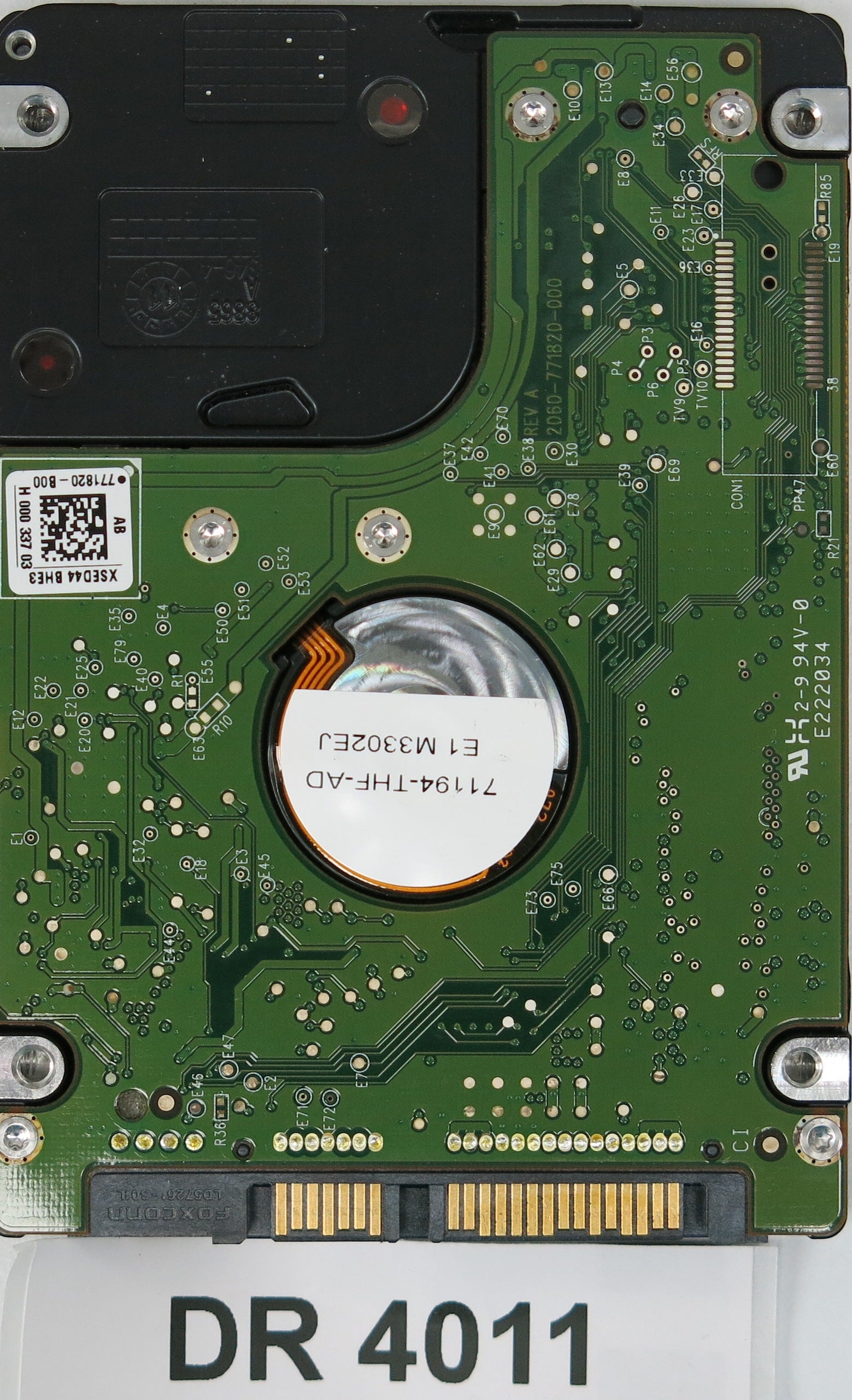 WD7500BPVT-80HXZT3, DCM: HB0TJBB, 750GB 3.5, PCB 2060-771820-000 REV A