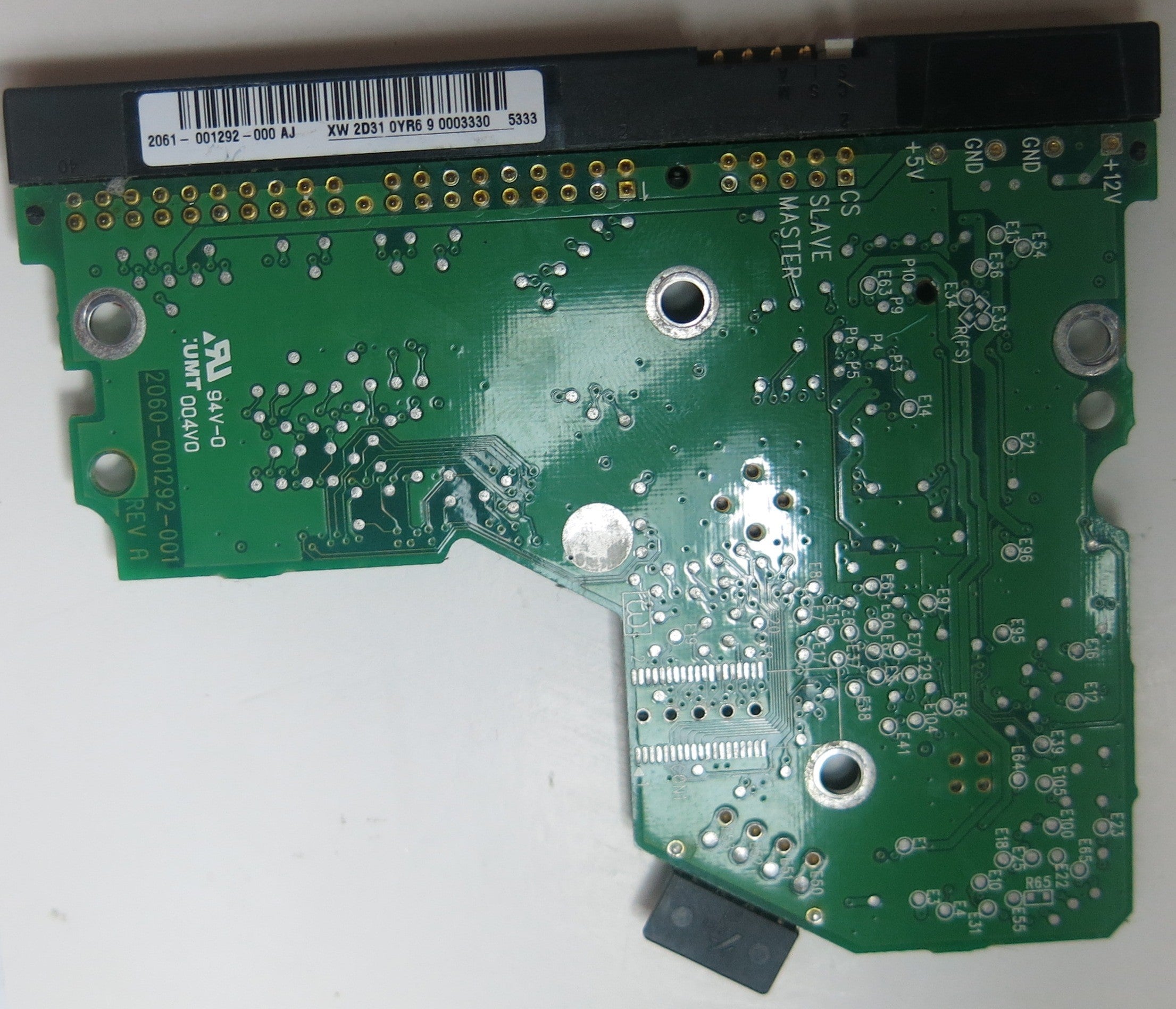 WD800BB-55JKA0, PN , DCM  HXBHYTJCH, 2060-001290-001 REV A PCB