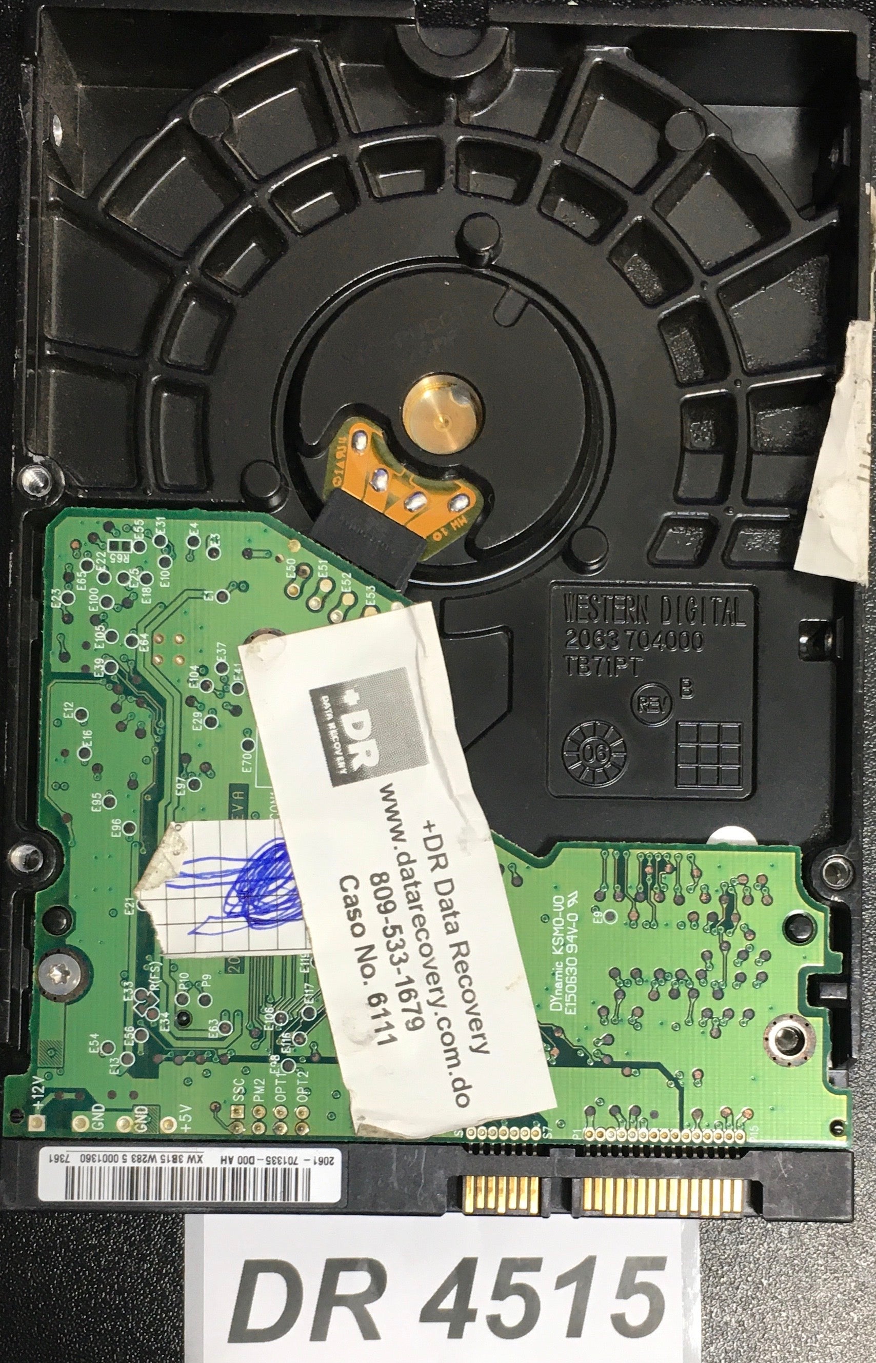 WD800BD-22MRA1  Serial:WMAM9LC46374  80GB 3.5