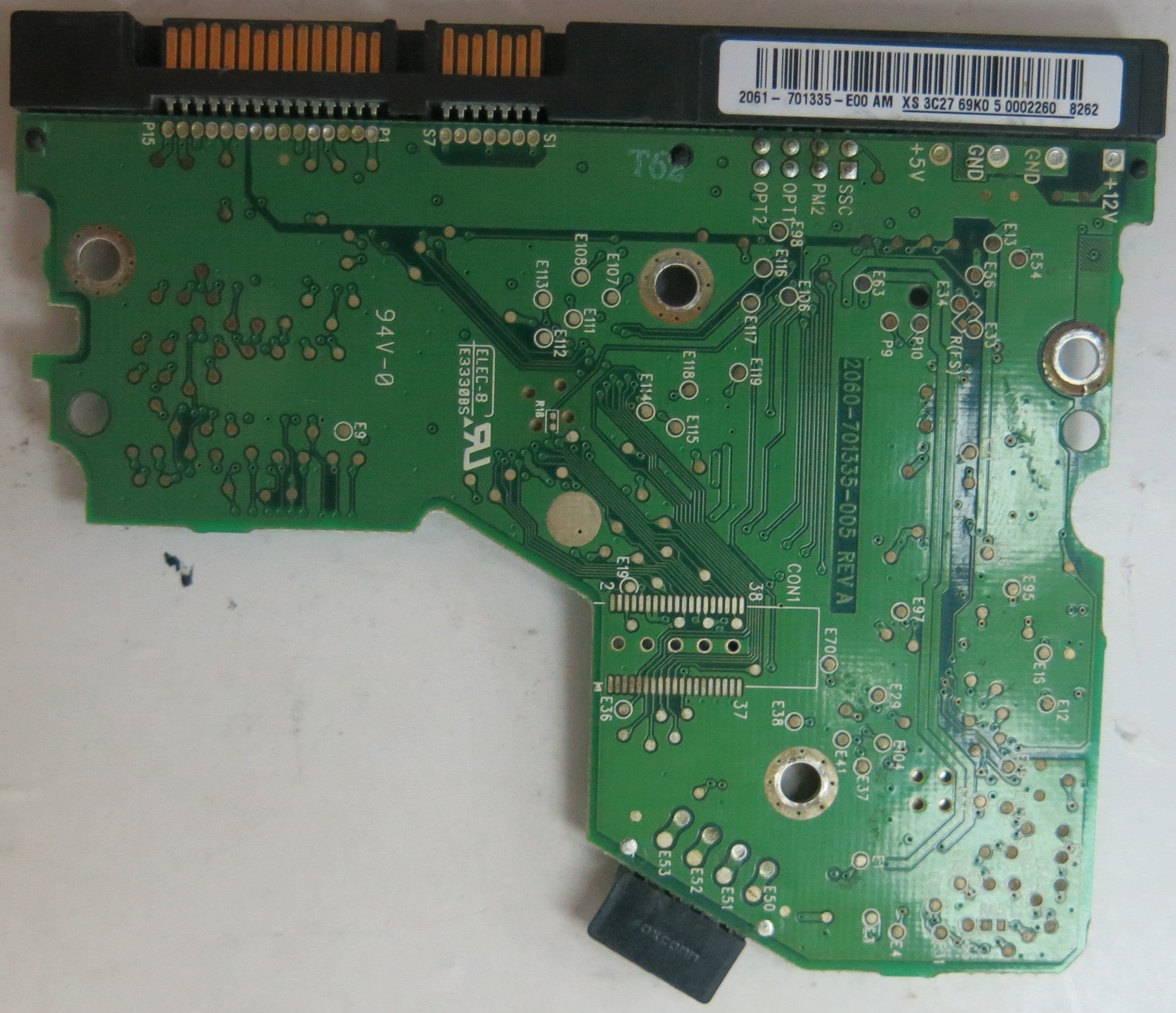 WD800JD-75MSA3, DCM HBBHNTJCA, 2060-701335-005 REV A PCB