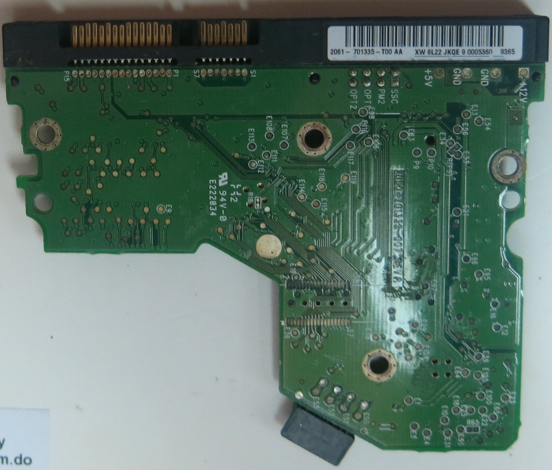 WD800JD-75MSA3, PN , DCM  HBBNTJCA, 2060-701335-007 REV A PCB