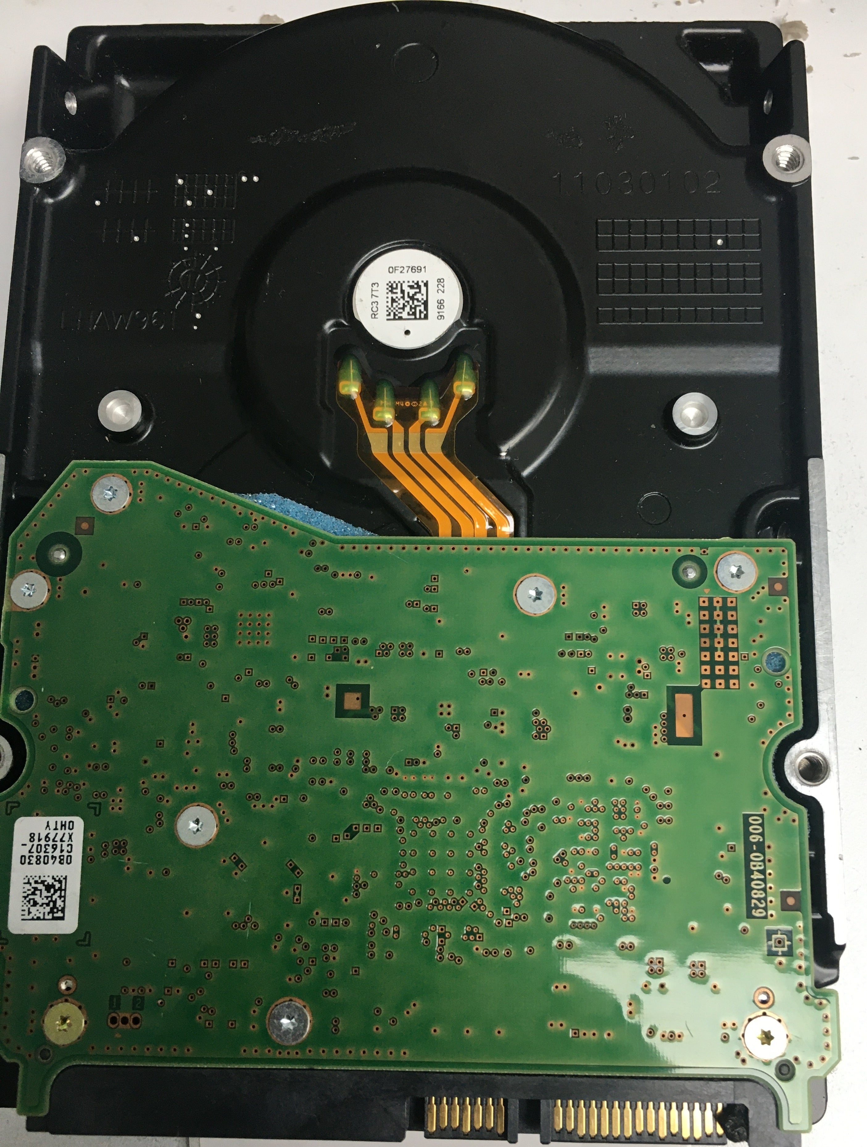 WD80EZAZ-11TDBA0  Serial Number: 7HKZVTBJ  8TB 3.5  PCB 2060- REV A