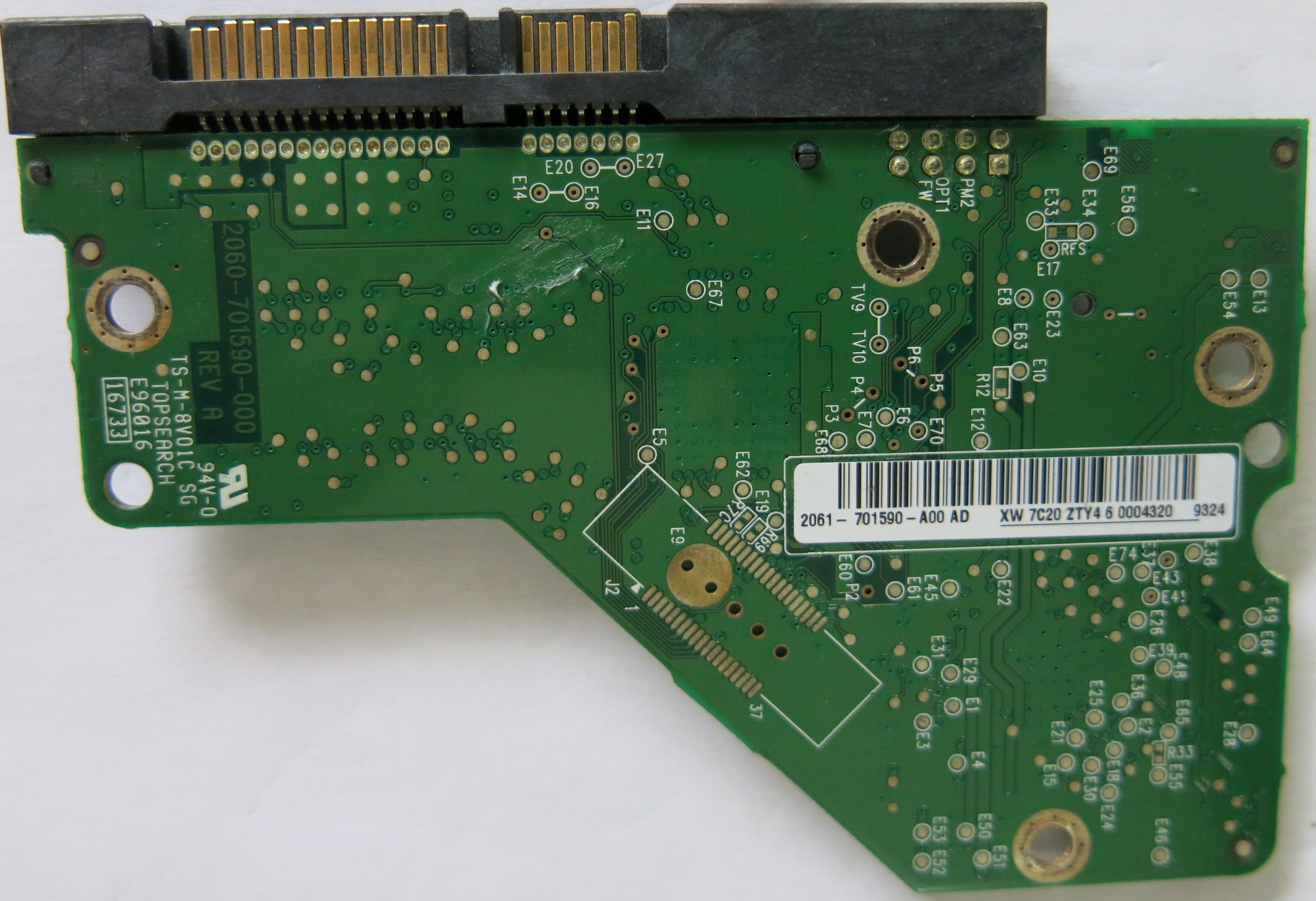 WESTER DIGITAL WD1600AAJS-60M0A0 2060-701590-000 REV A PCB