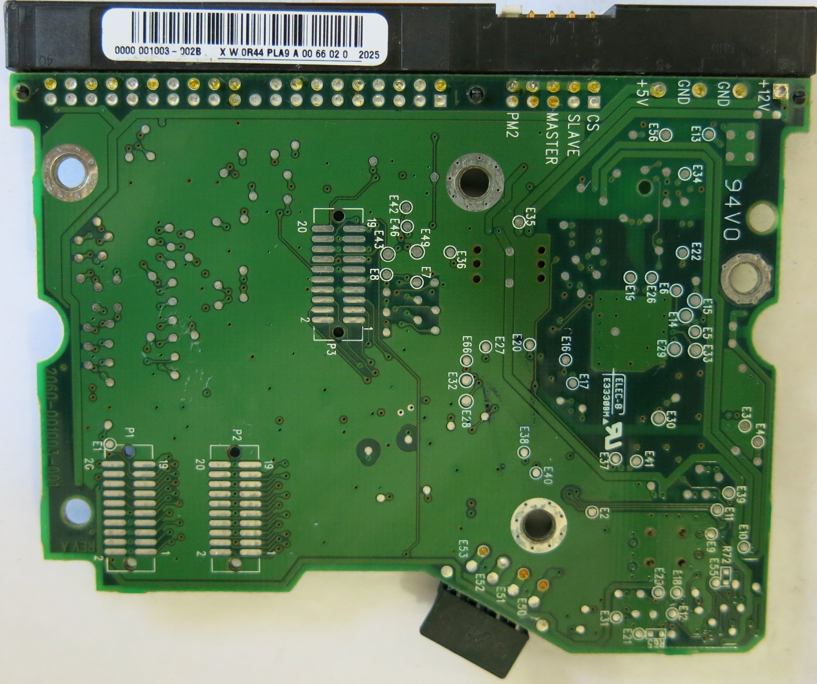 WESTER DIGITAL WD400BB-75AUA1 2060-001003-001 REV A PCB