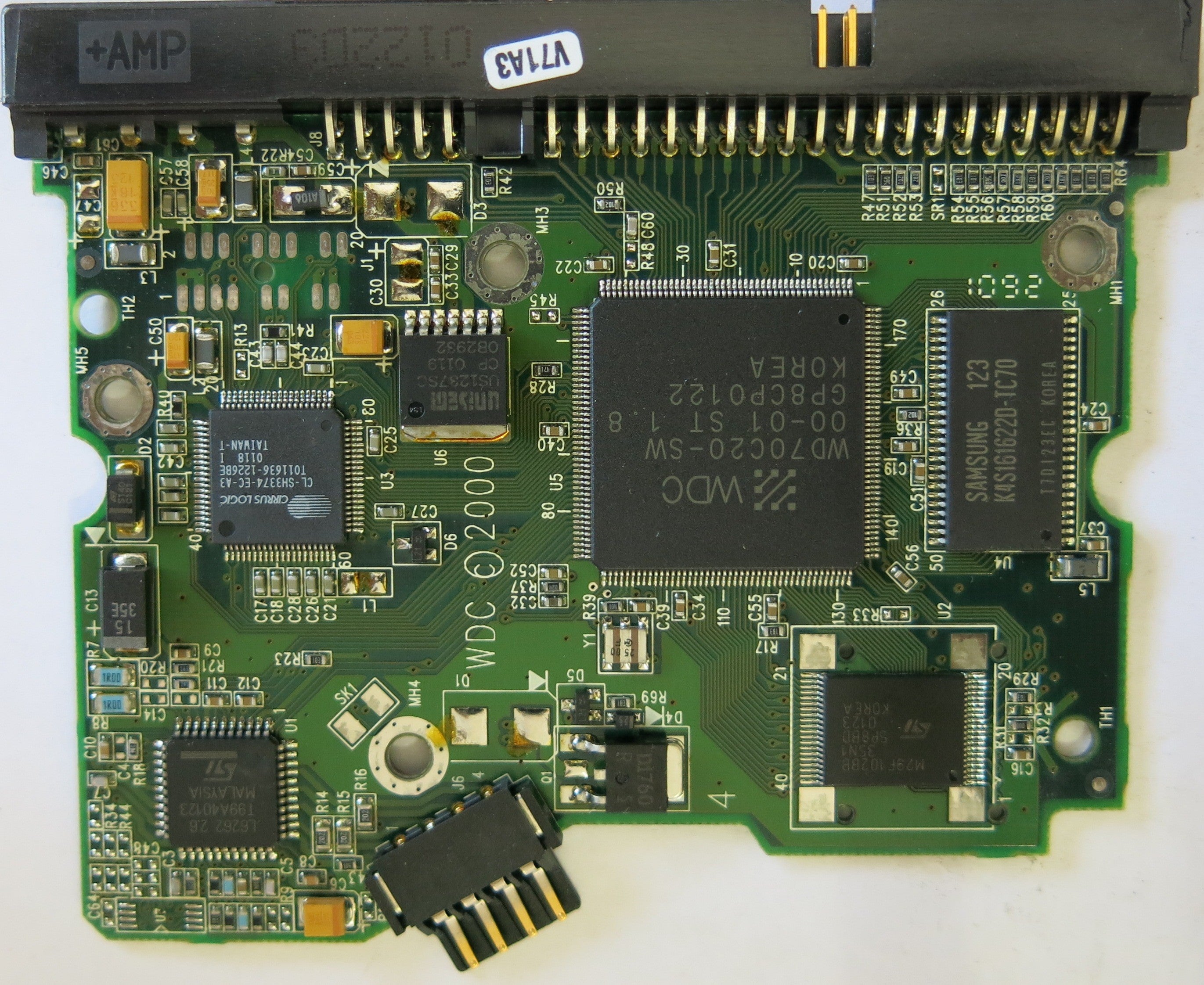 WESTER DIGITAL WD400BB-75AUA1 2060-001003-001 REV A PCB