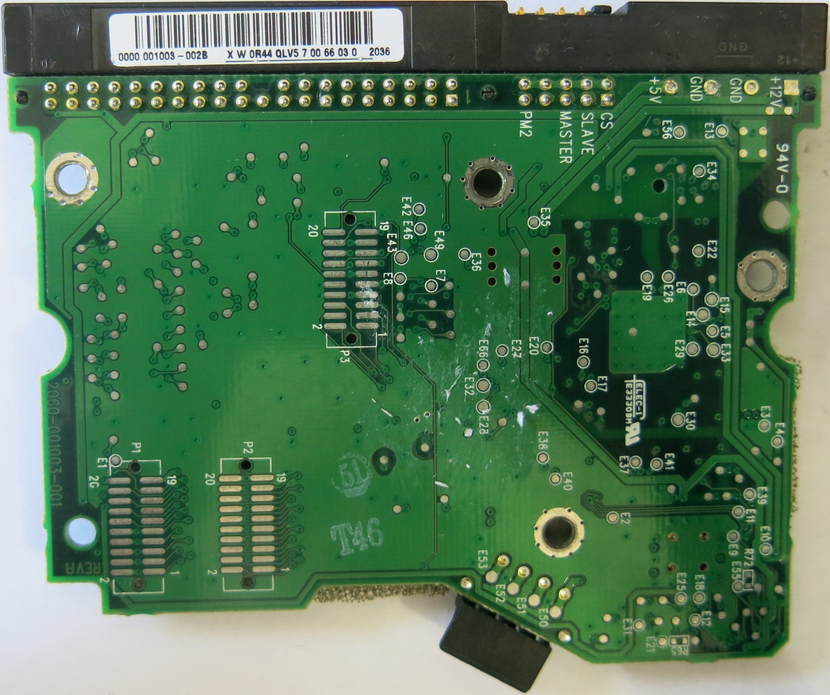 WESTER DIGITAL WD400BB-75UA1 2060-001003-001 REV A PCB