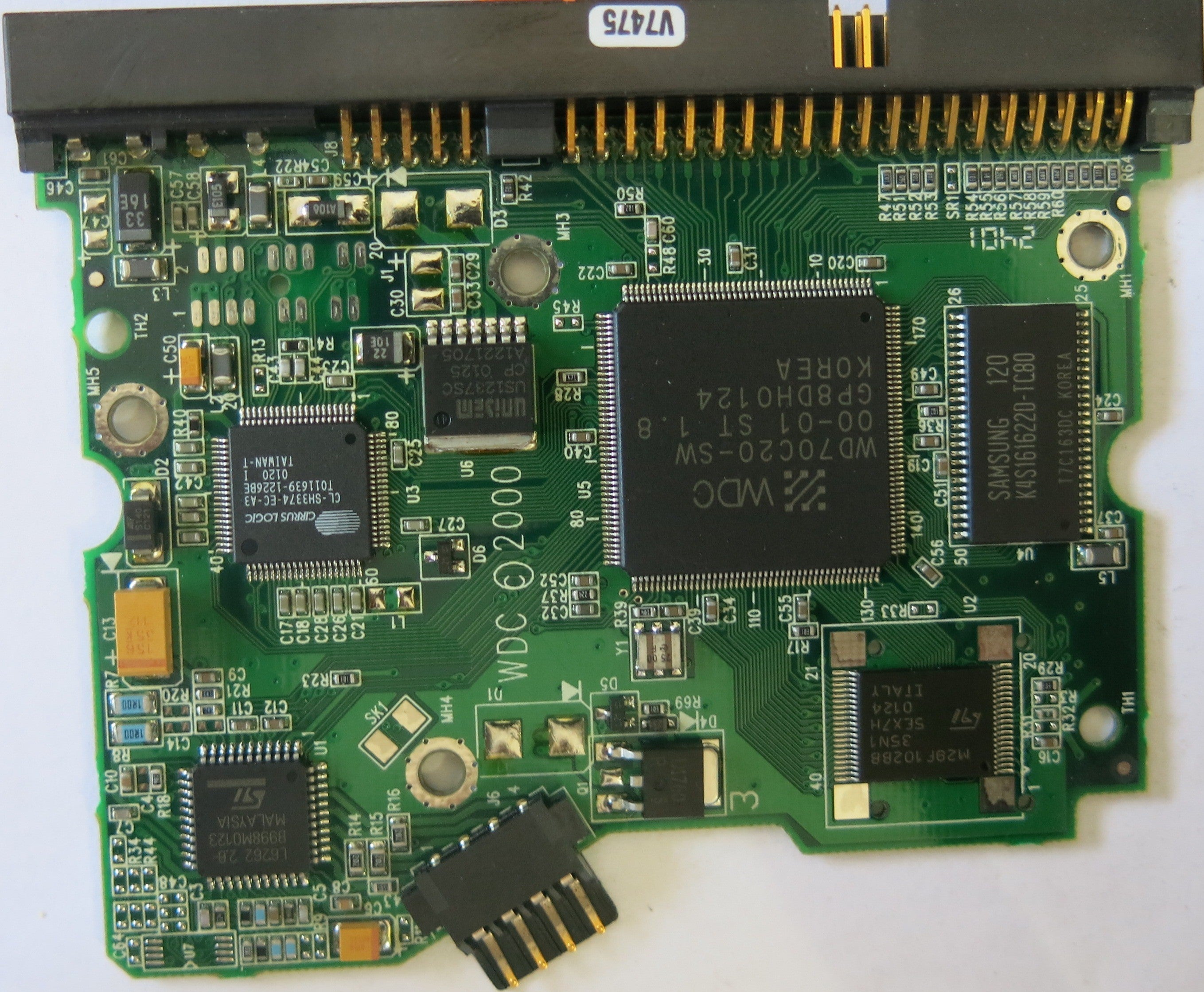 WESTER DIGITAL WD400BB-75UA1 2060-001003-001 REV A PCB