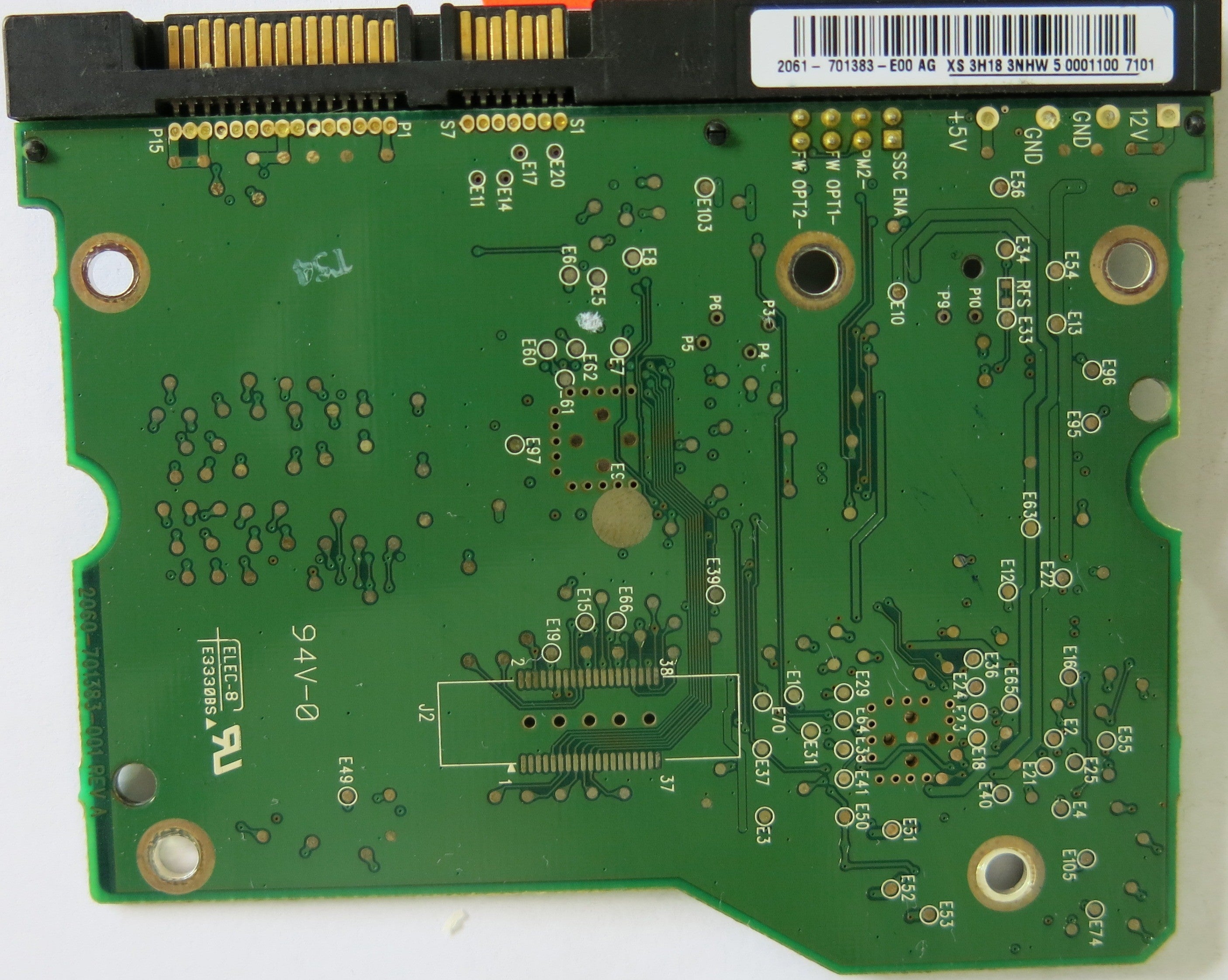 WESTER DIGITAL WD5000YS-01MPB0 2060-701383-001 REV A PCB