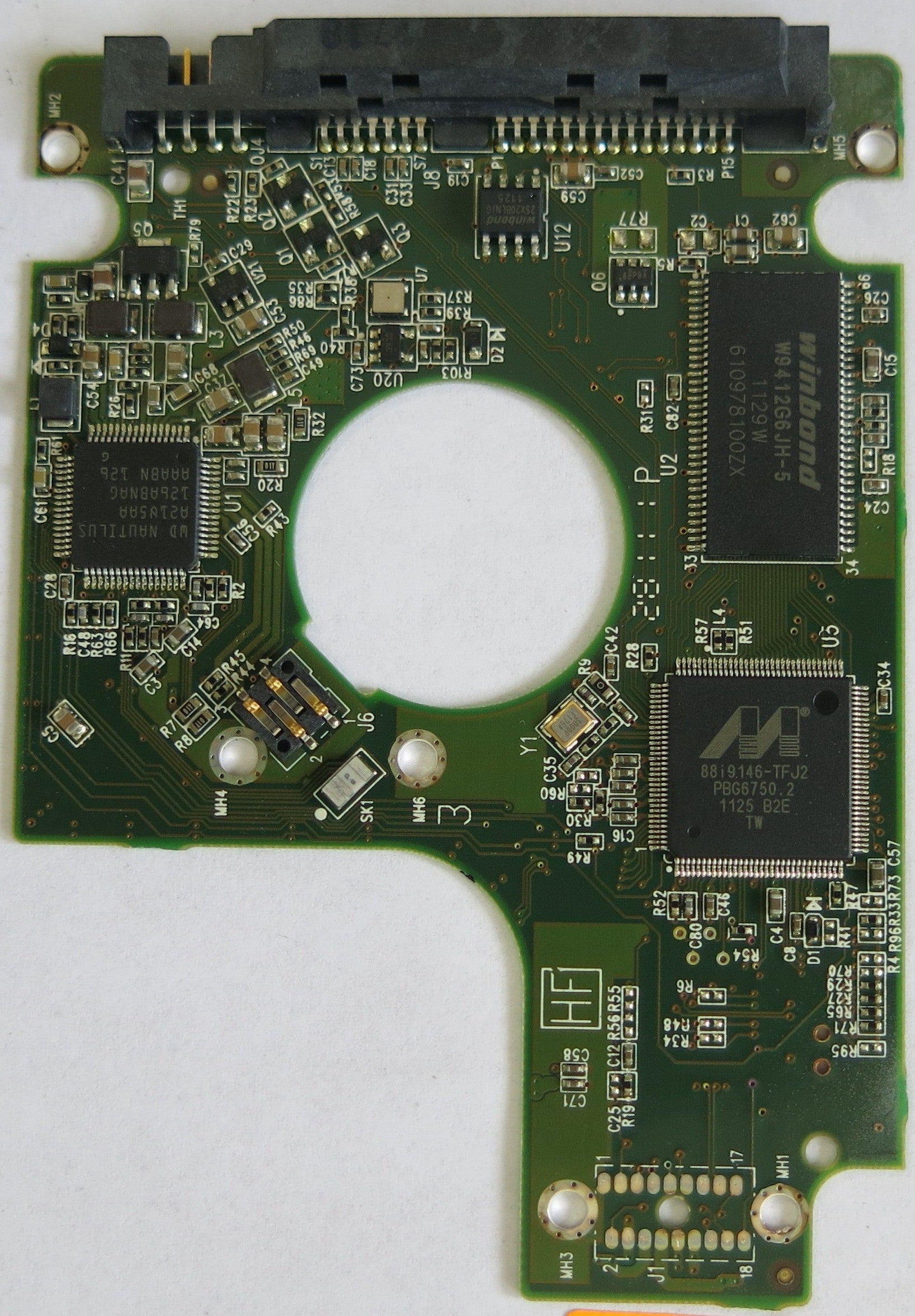 WESTER DIGITAL WD6400BPVT-75HXZT3 DCM HBCTJVB PCB 2060-771820-000 REV A