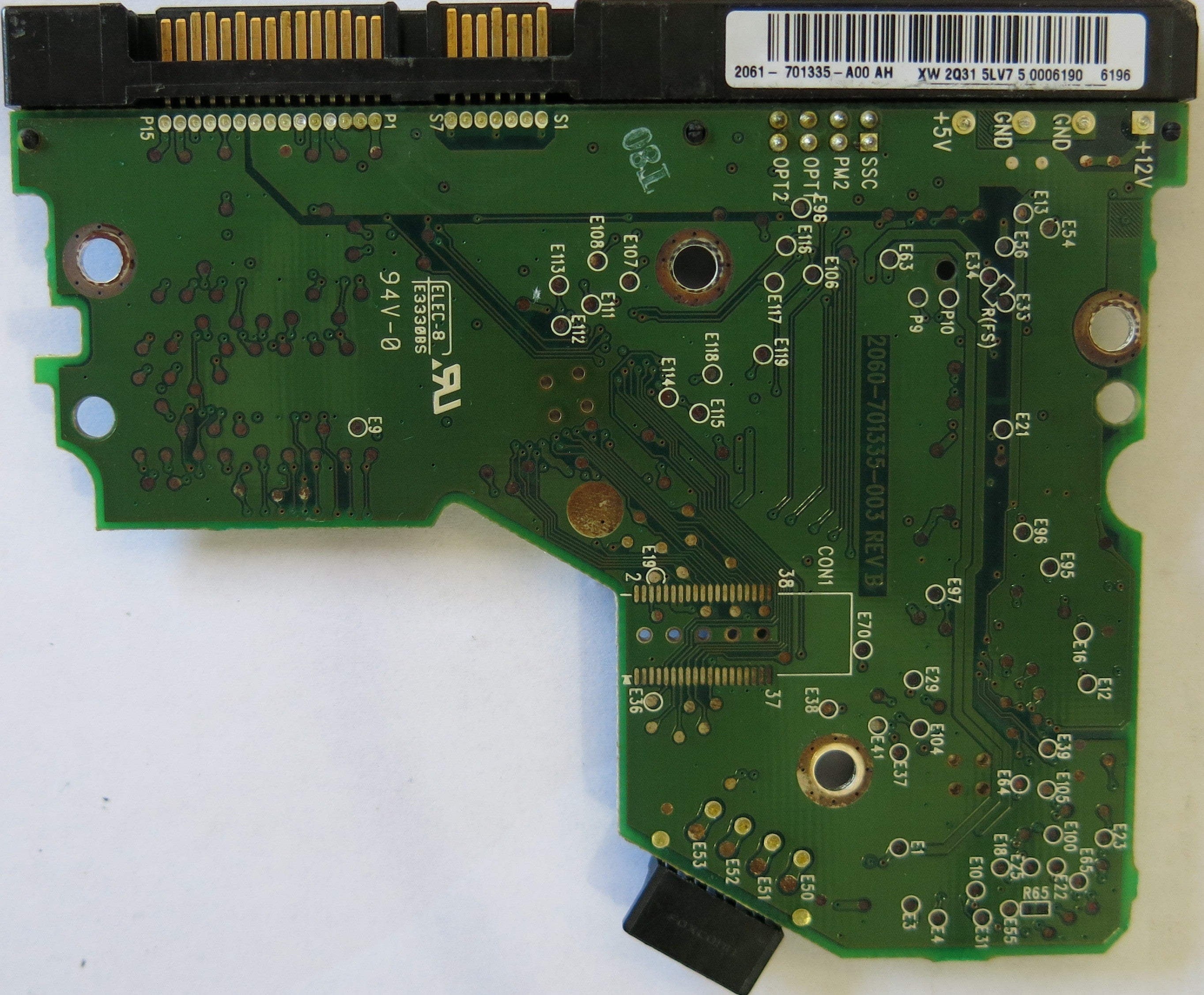WESTER DIGITAL WD800JD-75MSA1 2060-701335-003 REV B PCB