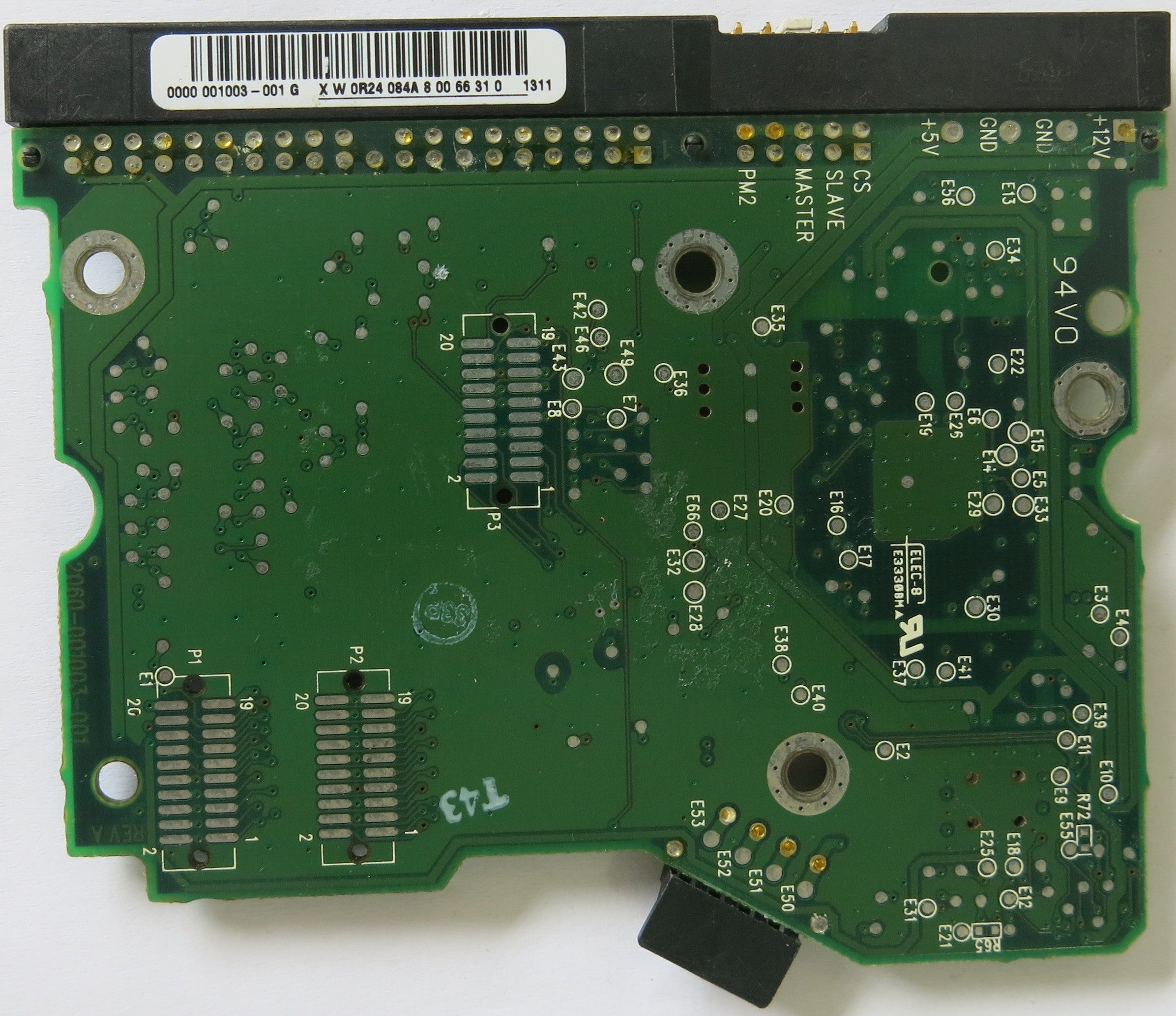 WESTERN DIGITAL 2060-001003-001 REV A PCB