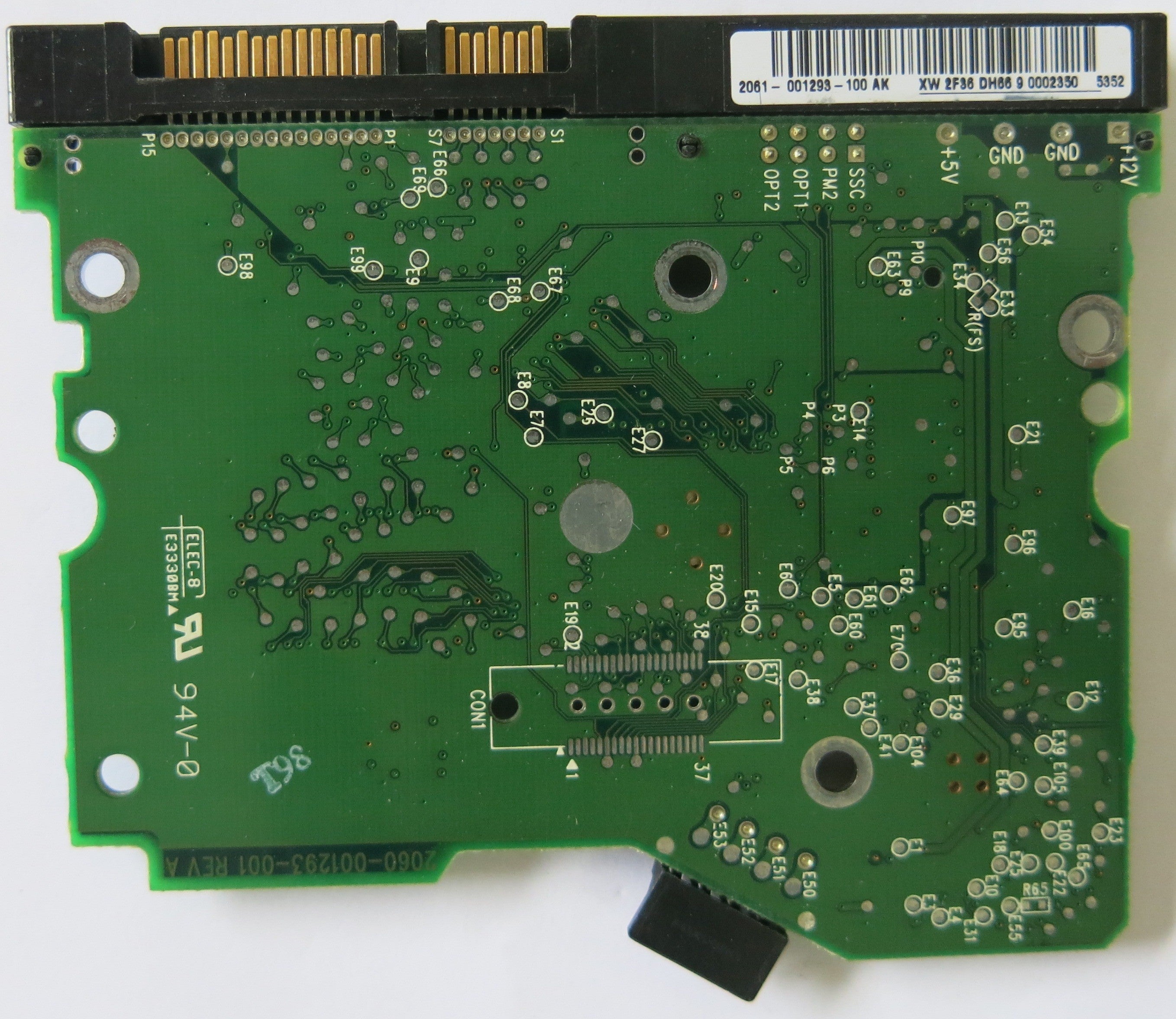 WESTERN DIGITAL 2060-001293-001 REV A PCB