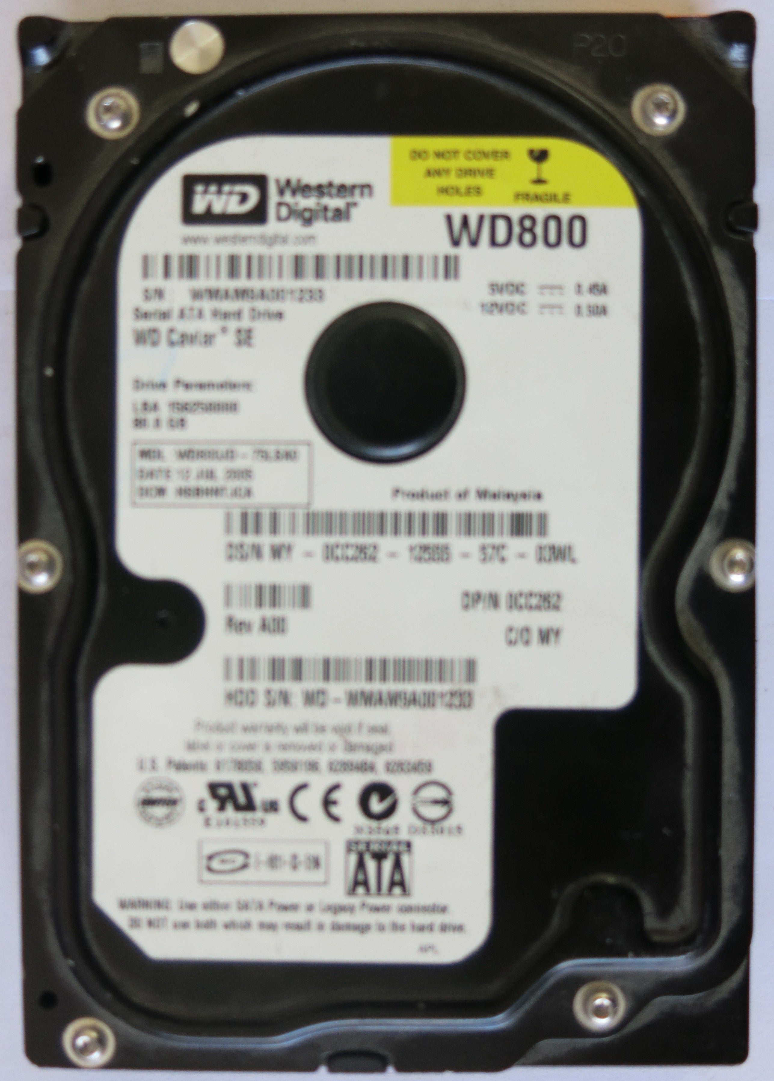 WESTERN DIGITAL 2060-701-335-003 REV B PCB