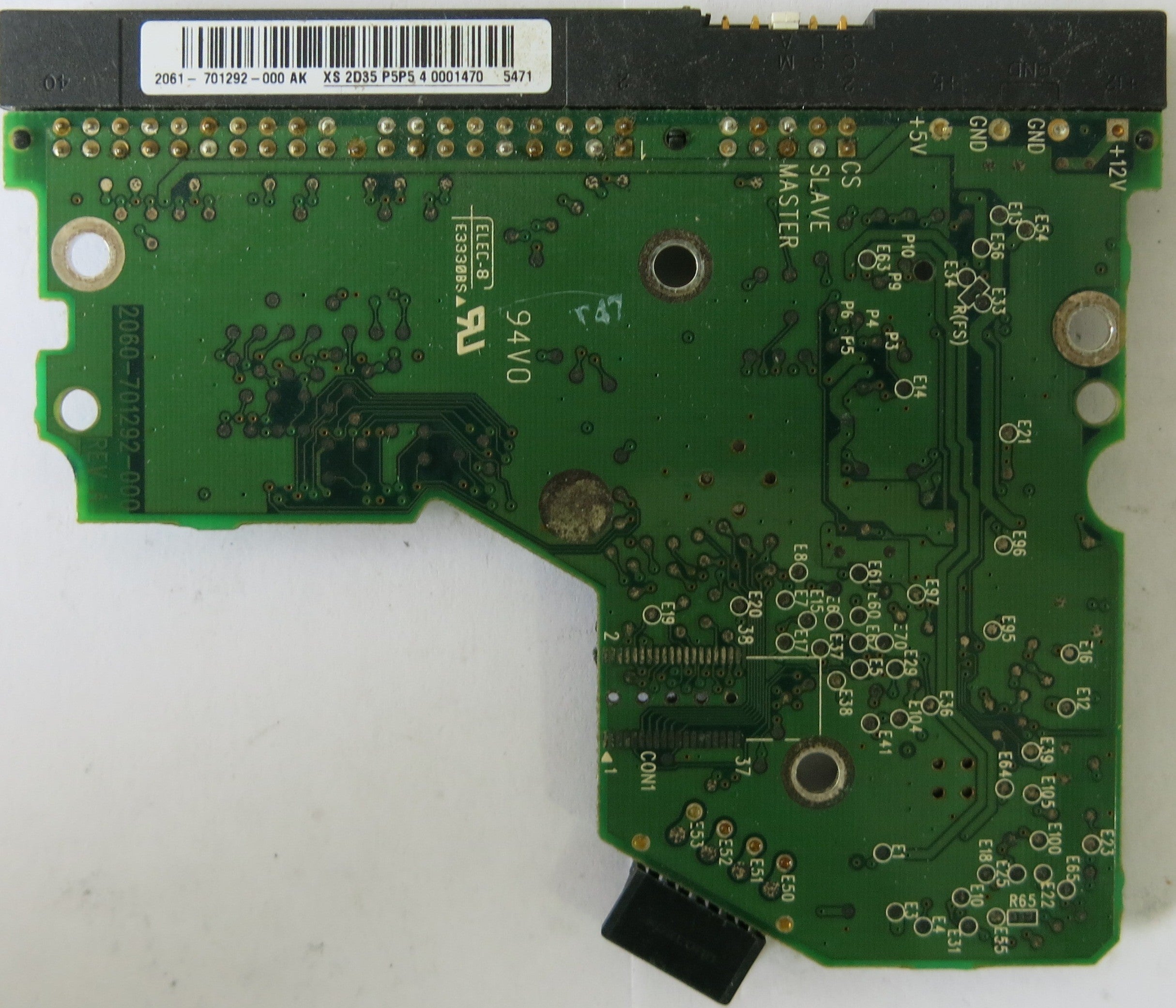 WESTERN DIGITAL 2060-701292-000 REV A PCB