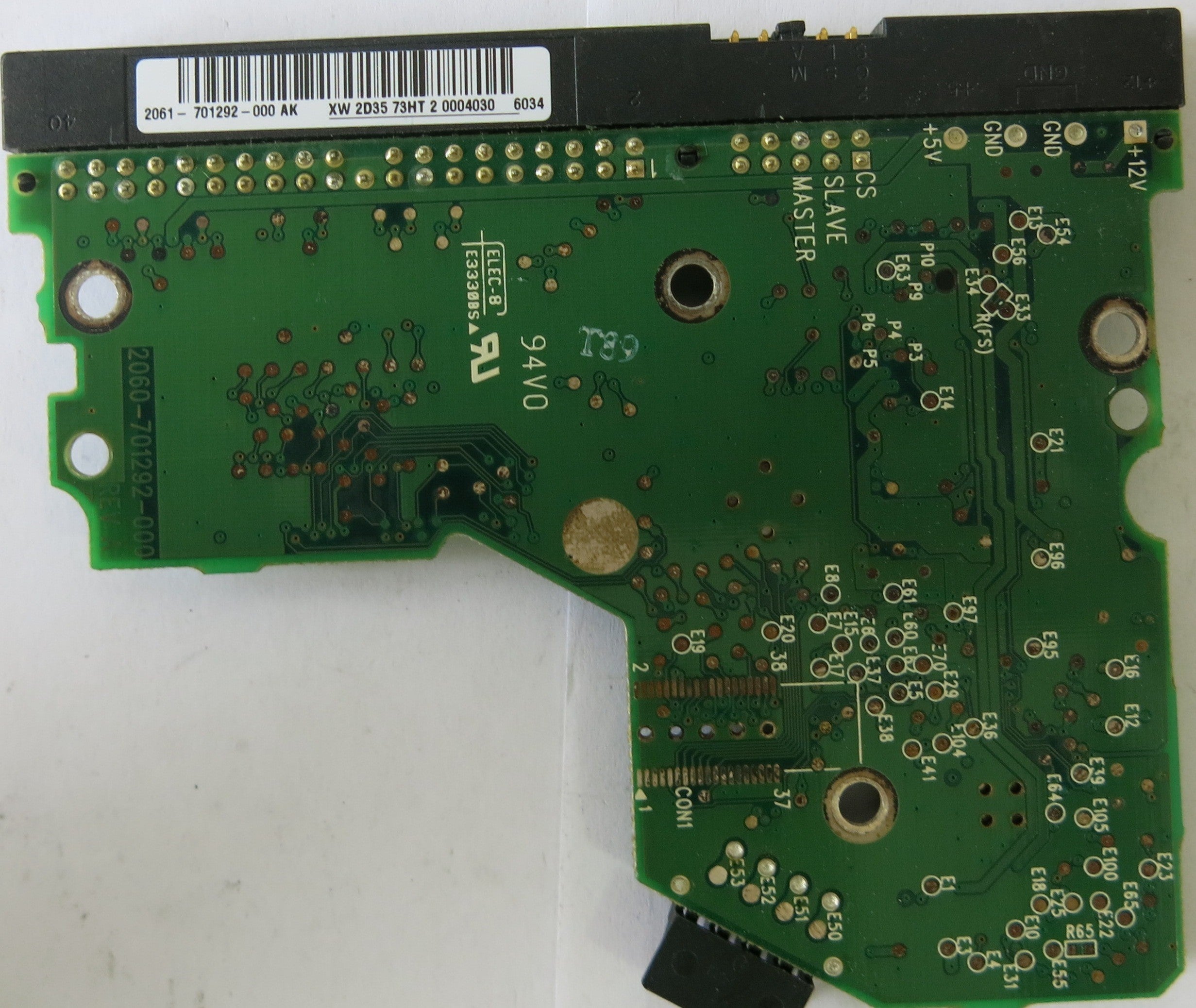 WESTERN DIGITAL 2060-701292-000 REV A PCB
