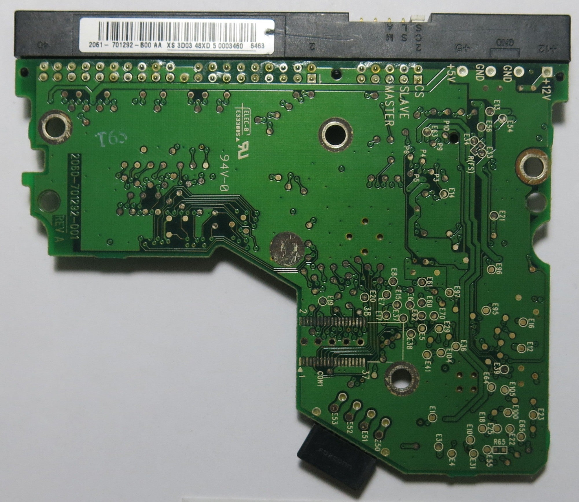 WESTERN DIGITAL 2060-701292-001 REV A PCB